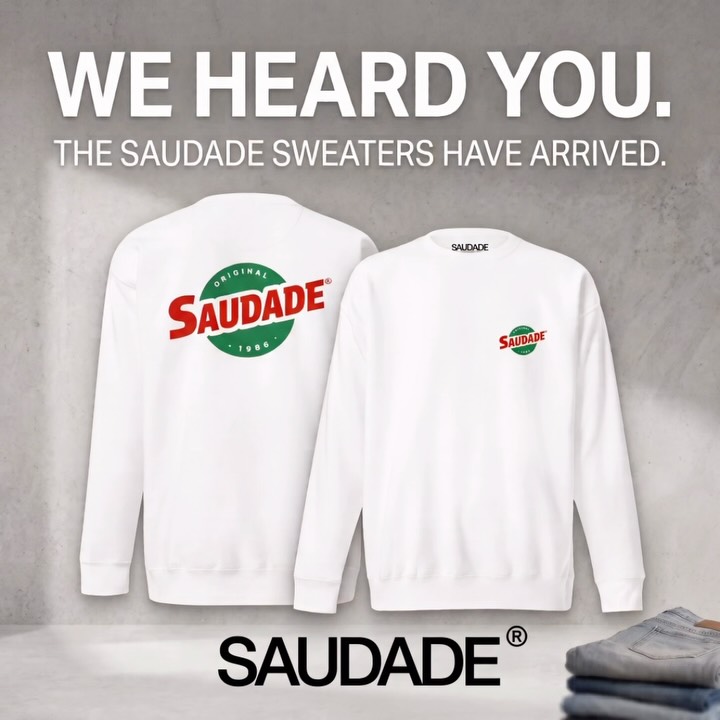 🚨 YOU ASKED. WE DELIVERED. 🚨
Your DMs have been overflowing, and we finally have the answer. You wanted sweatshirts? You’ve got ‘em.
We didn’t just print on any basic garment for this streetwear brand launch. We sourced an ultra-premium cotton blend that feels like absolute luxury. Featuring a tightly knit, incredibly smooth exterior that makes the graphics pop and a ridiculously plush, soft interior, this is that elevated comfort you’ll never want to take off. It’s carefully structured, side-seamed for a flawless, tailored fit, and built to withstand the test of time.
Tap the link in our bio to secure yours before they sell out. 🛒💨
#saudadeclothing #Streetwear #NewDrop #PremiumFleece #StreetwearBrand