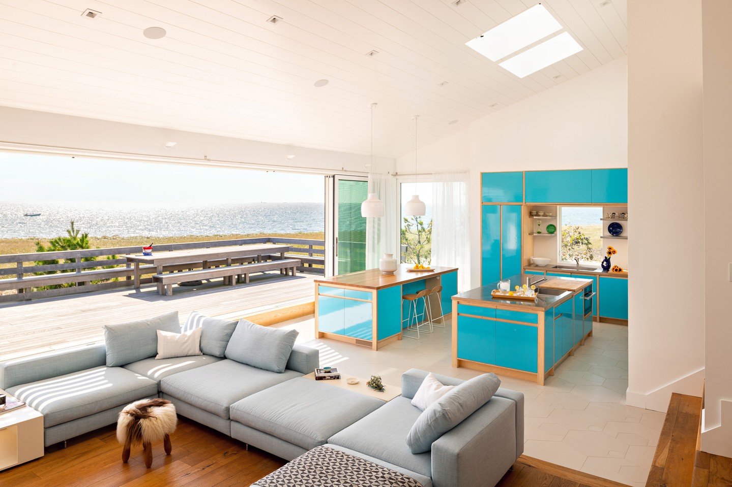 There’s nothing quite like summer on Cape Cod, especially when the view is part of the home.
This bright, open living and kitchen space was designed to make the most of the coastline just outside the doors, bringing in natural light, ocean air, and an easy connection between indoor comfort and outdoor living. It is the kind of space made for slow mornings, full houses, and long summer evenings by the water.
Explore more Cape Associates custom homes in our portfolio.
Photography by: Dan Cutrona
#CapeAssociates #CapeCodHomes #CapeCodLiving #CustomHomeBuilder #CoastalHomes #CapeCodSummer #WaterfrontLiving #CoastalDesign #CustomHomes #HomeDesign #LuxuryHomeBuilder #NewEnglandHomes #Craftsmanship #InteriorDesign #ArchitectureDetails