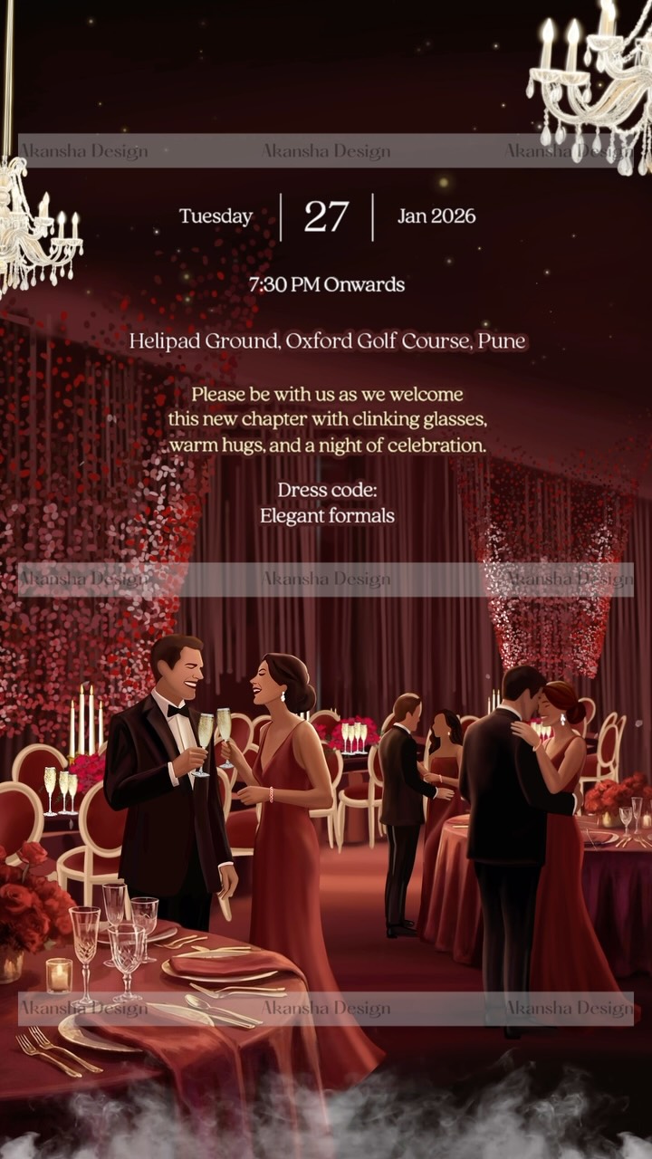 What if your guests could feel the celebration before they even arrived? ✨
While designing this bespoke reception invitation, I wanted red to feel regal, not just bold. The kind of red that comes alive in candlelight, catches the richness of silk, and holds the energy of a room mid-celebration.
The process began with a feeling: How should this evening feel before it even begins?
From there, we built the illustration around people, not just patterns. Because a wedding reception is about the crowd, the conversations, the champagne toasts, the music, and the dancing. Every illustrated figure, every fine gold detail, every fold, and every layer was thoughtfully designed to carry that same energy onto paper.
From concept and custom illustration to colour, detailing, and print, every element came together to create a luxury wedding invitation that feels like a glimpse into the celebration itself.
Because the best wedding stationery doesn’t simply share the details of a wedding. It sets the mood for everything that is about to unfold.
Would you choose a regal red for your wedding stationery? Save this for your wedding inspiration, or send it to someone planning their dream celebration.
#LuxuryWeddingInvitations #BespokeWeddingInvitations #WeddingStationery #CustomWeddingInvitations #ReceptionInvitation IndianWeddingInvitations WeddingInvitationDesign LuxuryWeddingStationery BespokeStationery CustomIllustration IndianWeddingDesign WeddingInspiration AkanshaDesign