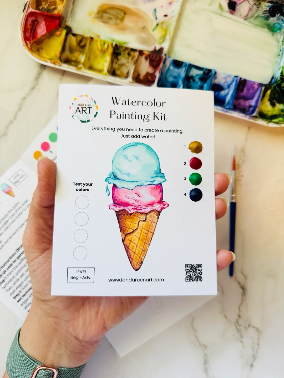 Hot days are here and I’ve been dreaming about ice cream daily!
Mostly my favorite soft serve but I’ll take any cold treat I can get at this point. 🍦
This new gem is already out in the wild (and by wild, I mean in cute local shops all over the US) and coming to my online shop TODAY!
If you haven’t already noticed, I’m a bit slow at updating my own shop 😅 but there is one main reason: I’m a one woman show!
I do 99% of everything my business entails all myself start to finish so occasionally my own shop gets a wee neglected. Hoping to fix that soon but the to-do list is LONG. 😅😅😅😅🫣
Thanks to everyone who has supported my little business and been part of this amazing journey!! YOU DESERVE SOME ICE CREAM! 🍦🍦
Have a great day!
- Landa
#watercolorkit #landaruenart #landaruenartshop #watercolor