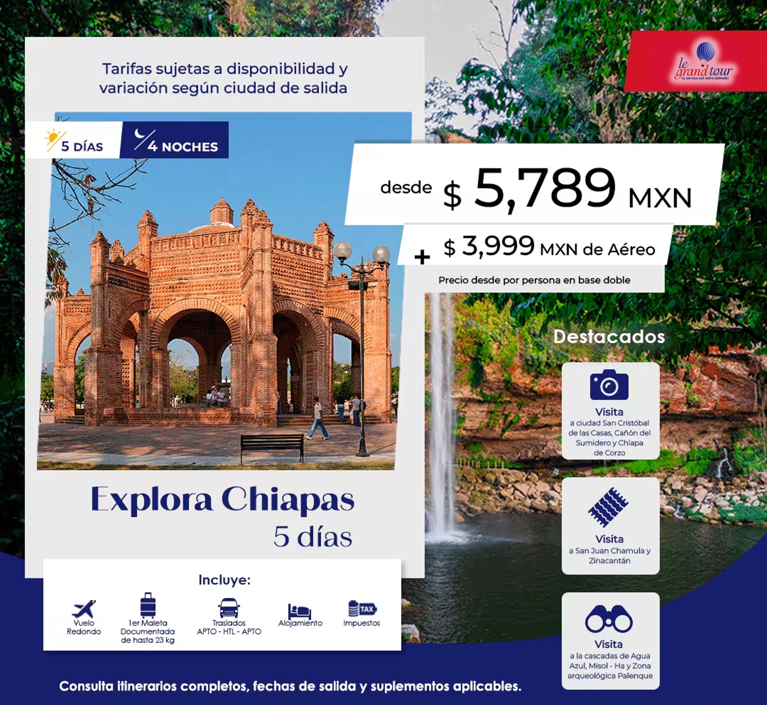 🏞️💚 Escápate a Chiapas y vive paisajes que parecen sacados de un sueño. Naturaleza, cultura y experiencias inolvidables en un solo destino. 🌎✨
#DescubreChiapas #Viajeros #MéxicoMágico