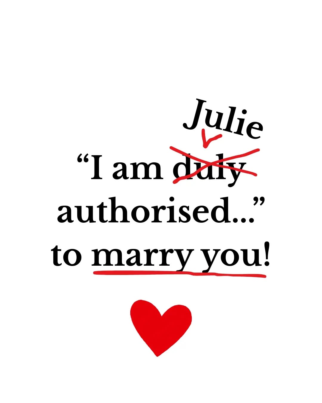 It's in the Monitum! Clearly you have to get married by Julie! 😉