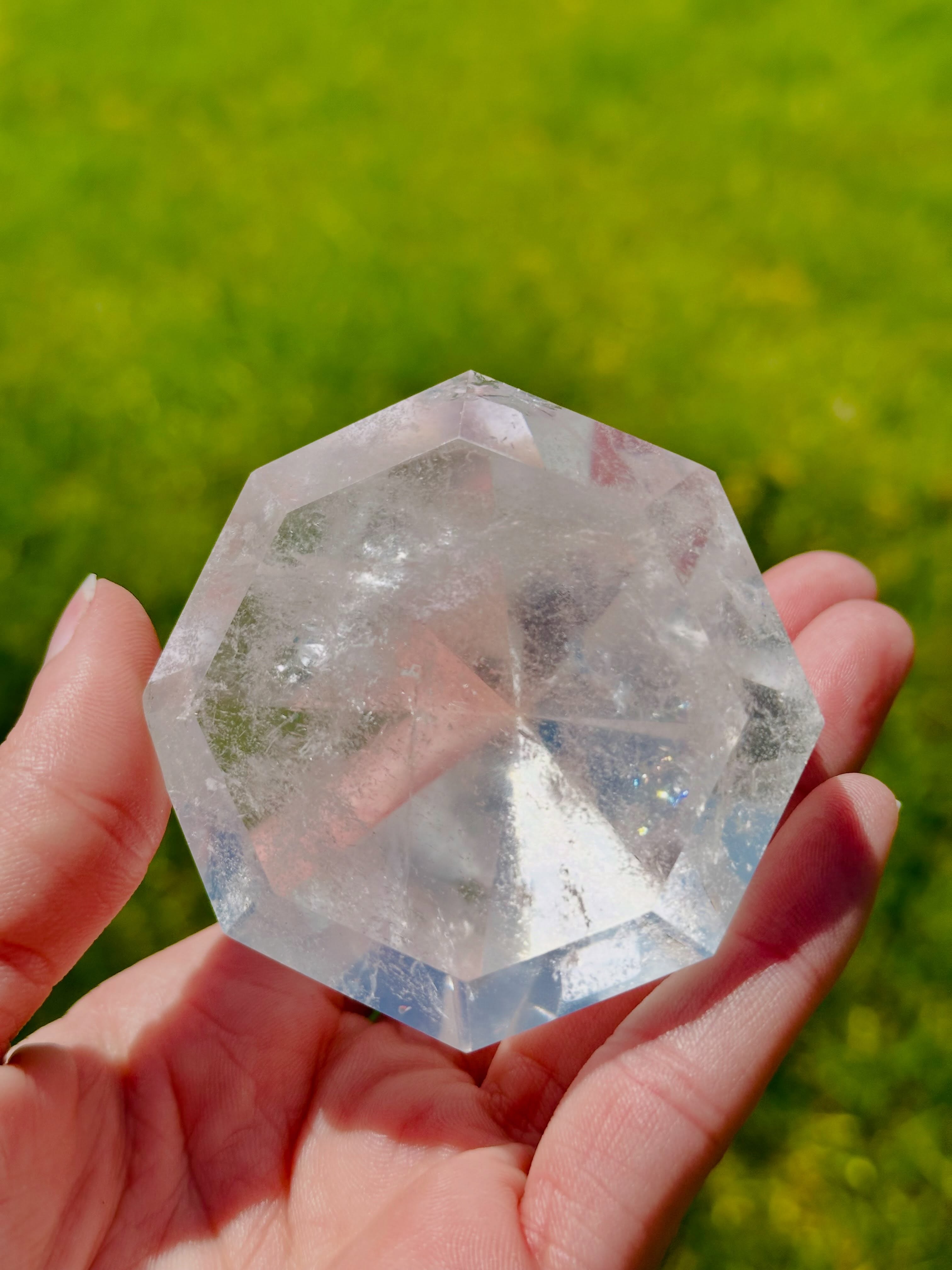 Clear quartz diamond shape 💎