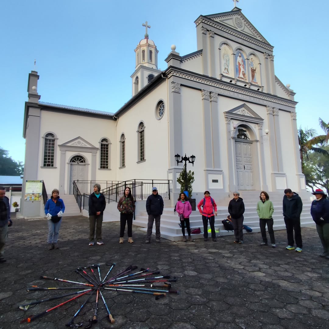 Terceiro dia no Caminho Sagrado - de Nova Veneza a Treviso 23km percorridos com sol e lindas paisagens. Amanhã tem mais. 👏👣🤗😘