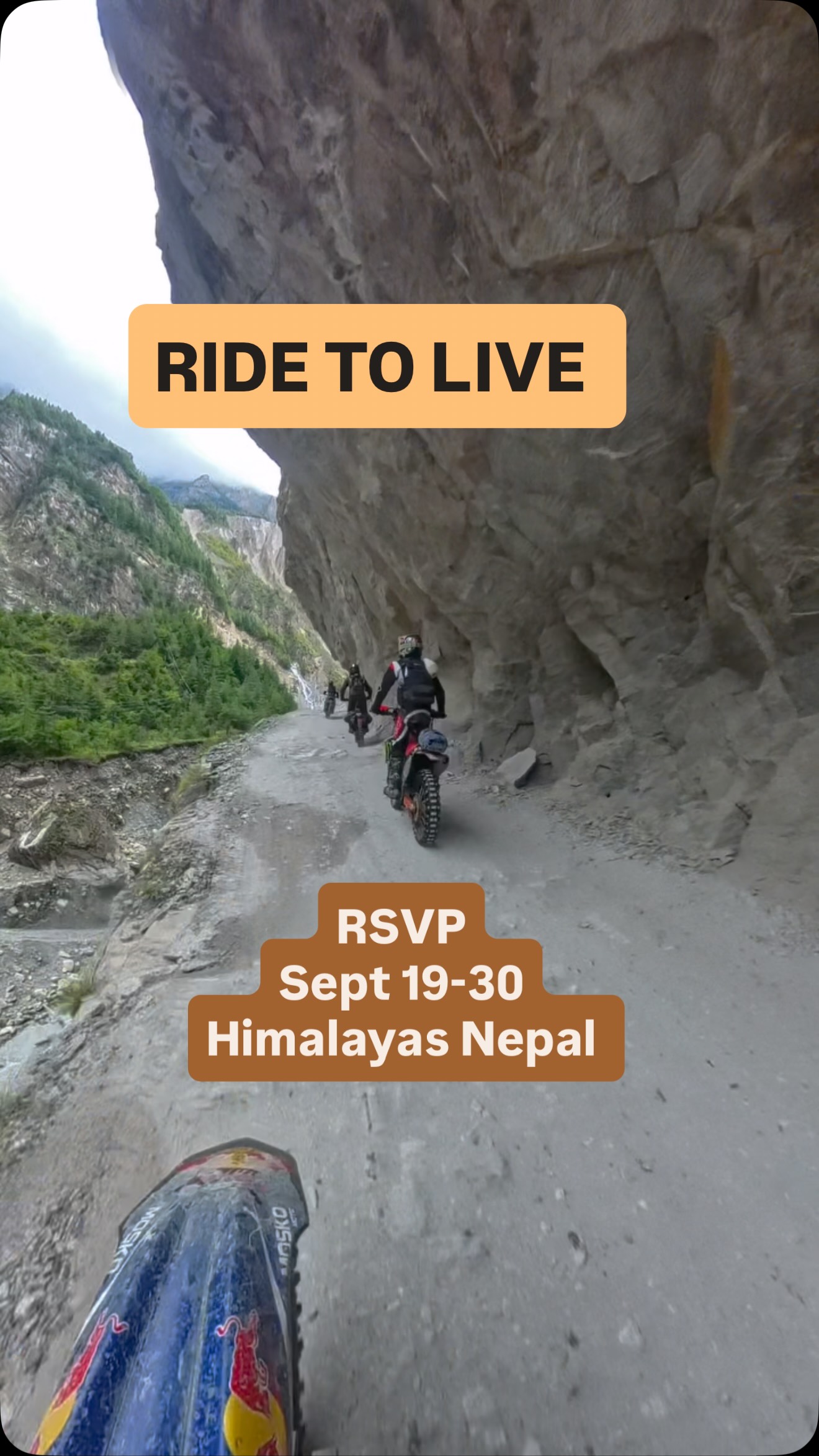 To survive death is to feel Alive. Come Ride the Himalayas with RTR!
Sept 19-30,2026
12 days/11 nights
$5850
All inclusive
Just #showupandride
Dm @readytoriderentals
Or text 602-425-7720
To RSVP