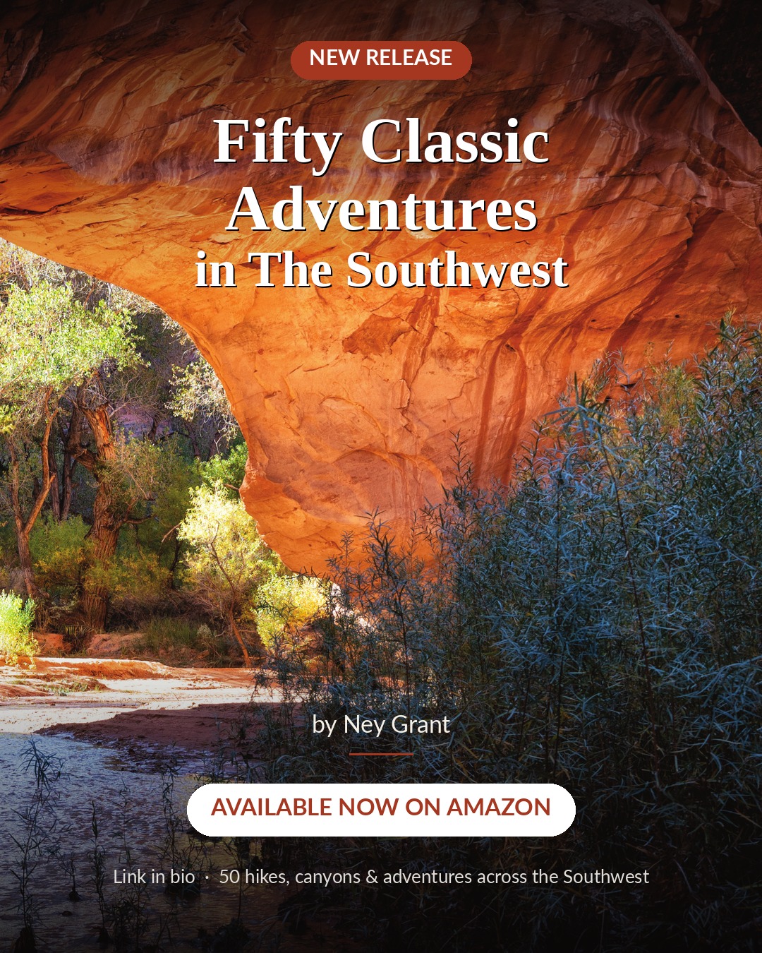 New book published today! "Fifty Classic Adventures in the Southwest".
Classics plus under-the-radar gems. In the national parks (Bryce, Zion, Arches, Capitol Reef, Canyonlands, etc.) and out of the parks. Easy hikes to challenging canyon descents. Killer photography (well, I think so).
Available now on Amazon or DM me for a signed copy, same price.
#newbook #mightyfive #utahadventures #southwestadventures #outdooradventures