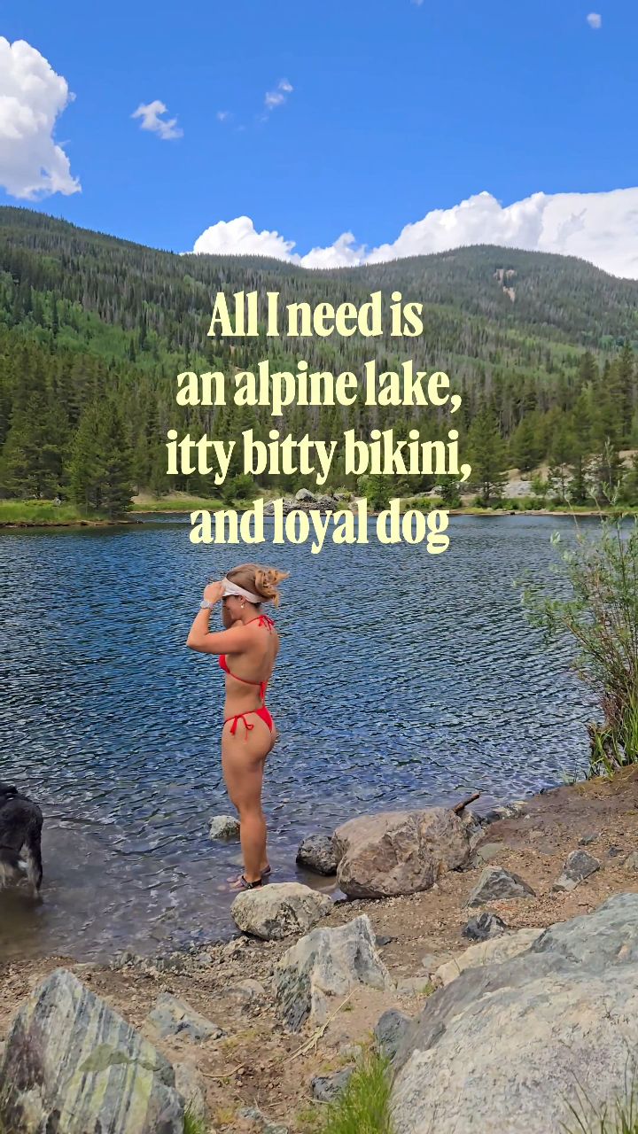 Who's jumping in first?!🩵🤍
Hiking - nature - bikini babe - outdoors - travel - mountains - colorado