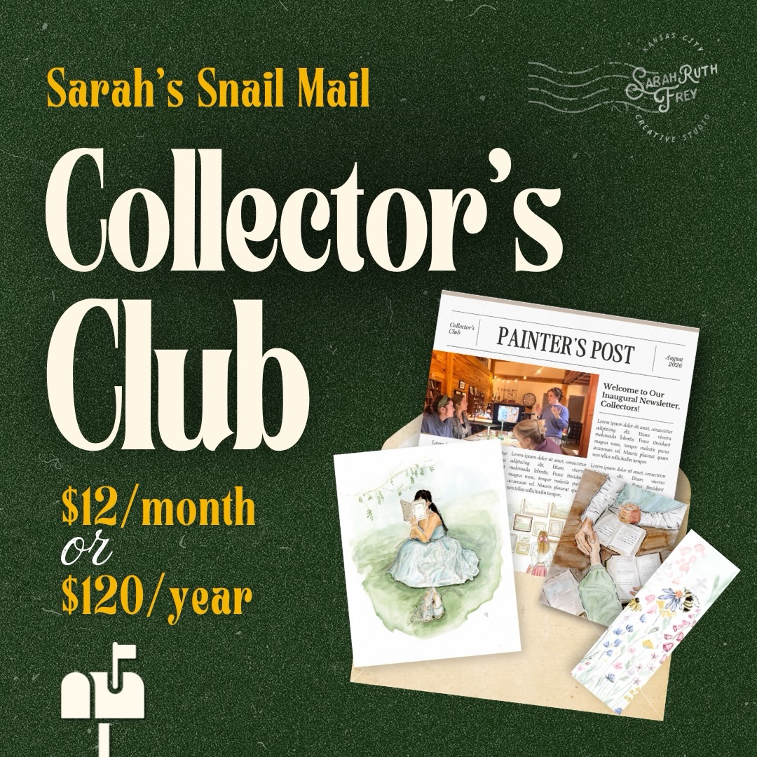 Since I started this little studio, I’ve dreamed of creating a snail mail club. A monthly subscription that would help me stay connected with collectors, encourage creativity beyond the classroom, and provide a little consistency as I continue building this business as a full-time artist.
A love letter from me to you. 💌
As we’ve celebrated World Watercolor Month, I’ve found so much joy in writing the daily blog posts with creative inspo and journal prompts. It’s a practice I don’t want to end when July does. I want to keep creating that space for all of us!
So, I’m incredibly excited to introduce The Collector’s Club.
For just $12/month, you’ll receive:
- An original 4×6 art print
- 1–2 thoughtfully curated paper goodies (think bookmarks, mini prints, postcards, stickers, and other surprises)
- A heartfelt letter from me filled with seasonal inspiration, journal prompts, favorite recipes, behind-the-scenes studio updates, creative encouragement, and little moments I hope brighten your month.
- Chance to win the original of the month!
✨ Founding Members: Join before August 1 to receive a special limited-edition Founding Member print that will never be offered again.
I can’t wait to share this tradition with you! Welcome to the Collector’s Club ♥️
(Sign up through link in bio!)
#artskc #snailmailclub #kansascityartist #artsubscription