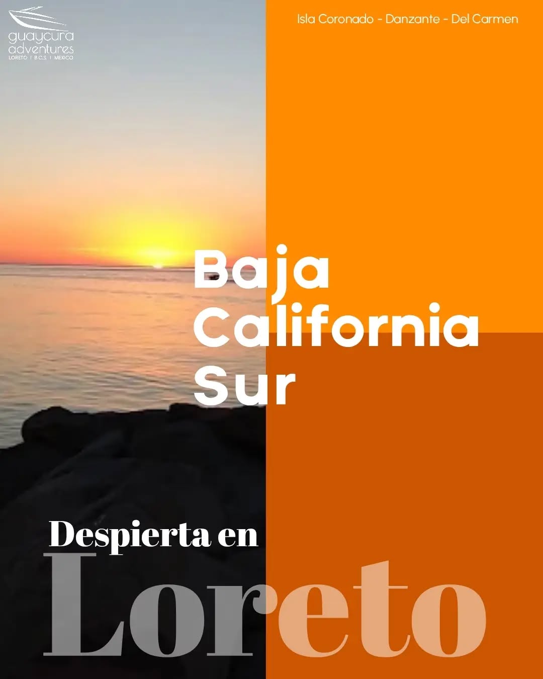🌊✈️ Despierta en Loreto, Baja California Sur.
Donde el desierto se encuentra con el Mar de Cortés para crear paisajes inolvidables, aguas cristalinas y aventuras que querrás vivir una y otra vez.
Descubre Isla Coronado, Isla Danzante e Isla del Carmen, disfruta de playas de arena blanca, impresionantes formaciones rocosas y una increíble diversidad de vida marina. En temporada, maravíllate con el espectacular espectáculo natural de las mantas mobula.
🚤 Vive esta experiencia con Guaycura Adventures.
🎉 ¡Y para que la aventura sea aún mejor, aprovecha nuestro 10% de descuento con el código!
🎟️ 4MTR4
📲 WhatsApp: +52 613 124 4158
🌐 Reserva ahora: www.guaycura-adventures.com
#Loreto #LoretoBCS #BajaCaliforniaSur #MarDeCortés #VisitMexico