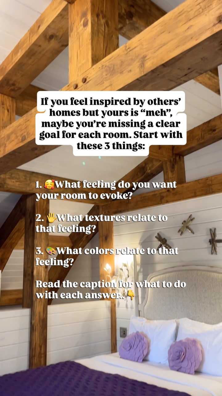 💥IF YOU’RE STUCK, this approach is gonna get ideas flowing again!
What feeling do you want this room to evoke? ✨
If it’s an office, maybe you want to feel energized or sophisticated. 💼
If it’s a bedroom, maybe the feeling is “safe”, “cozy”, or “zen”. 🛏️
For every decision moving forward, you can check it against that word and ask “Does this feel “insert feeling word”?” 🤔
What textures relate to that feeling? 🧶
If you’re going for “cozy”- which texture best matches that, burlap or fleece? Fleece of course! It’s soft and feels so good against your skin. 😌
But if you’re going for “sophisticated” things like stone, polished wood, and glass might be a better match.
Once you’ve identified the textures that best match your feeling, you can choose furniture, 🪑 curtains, rugs, and pillows with those textures.
What colors relate to that feeling? 🎨
If you feel clueless, google “color psychology chart” to see what emotions/feelings relate to which colors. 🔍
Warm hues like 🟡🟠🔴 are energizing and bold while cool hues like 🟢🔵🟣 are more relaxing and calming.
This can help you choose a color palette and art for your room that supports the feeling you want to evoke!
When you’re ready to hang prints or original art, I’ve got you covered! 🖼️
Head to my link in bio or www.SierraDawnArt.com or send me a photo of the room and I’ll hand pick what I think would work best! 📸
Happy home decorating! 🏡💛
#homedecortip #howtodecorate #colorpsychology #cozyhomedecor #artforhome