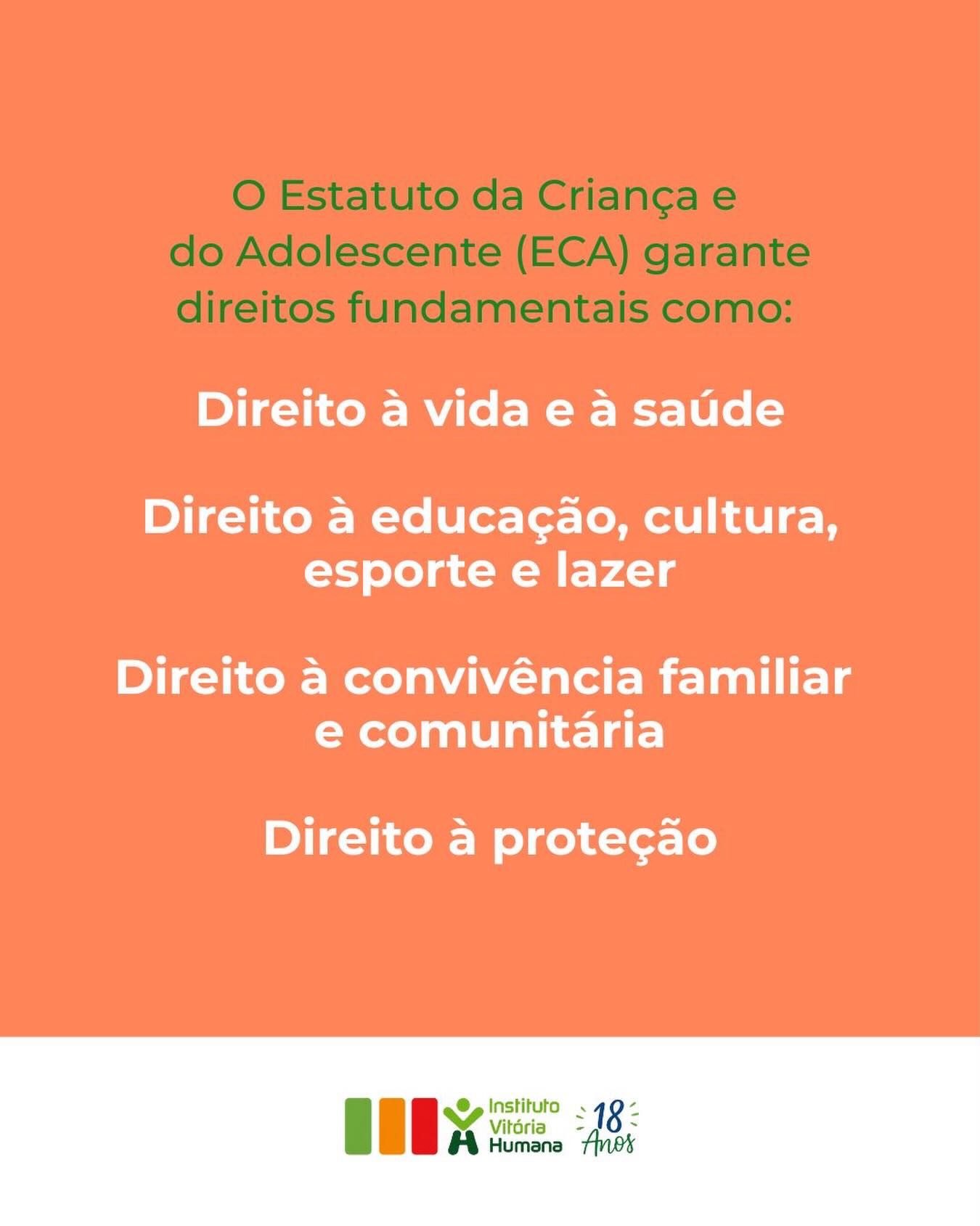 #estatutodacriançaedoadolescente #eca #institutovitoriahumana #ivh #vitoriadesantoantao