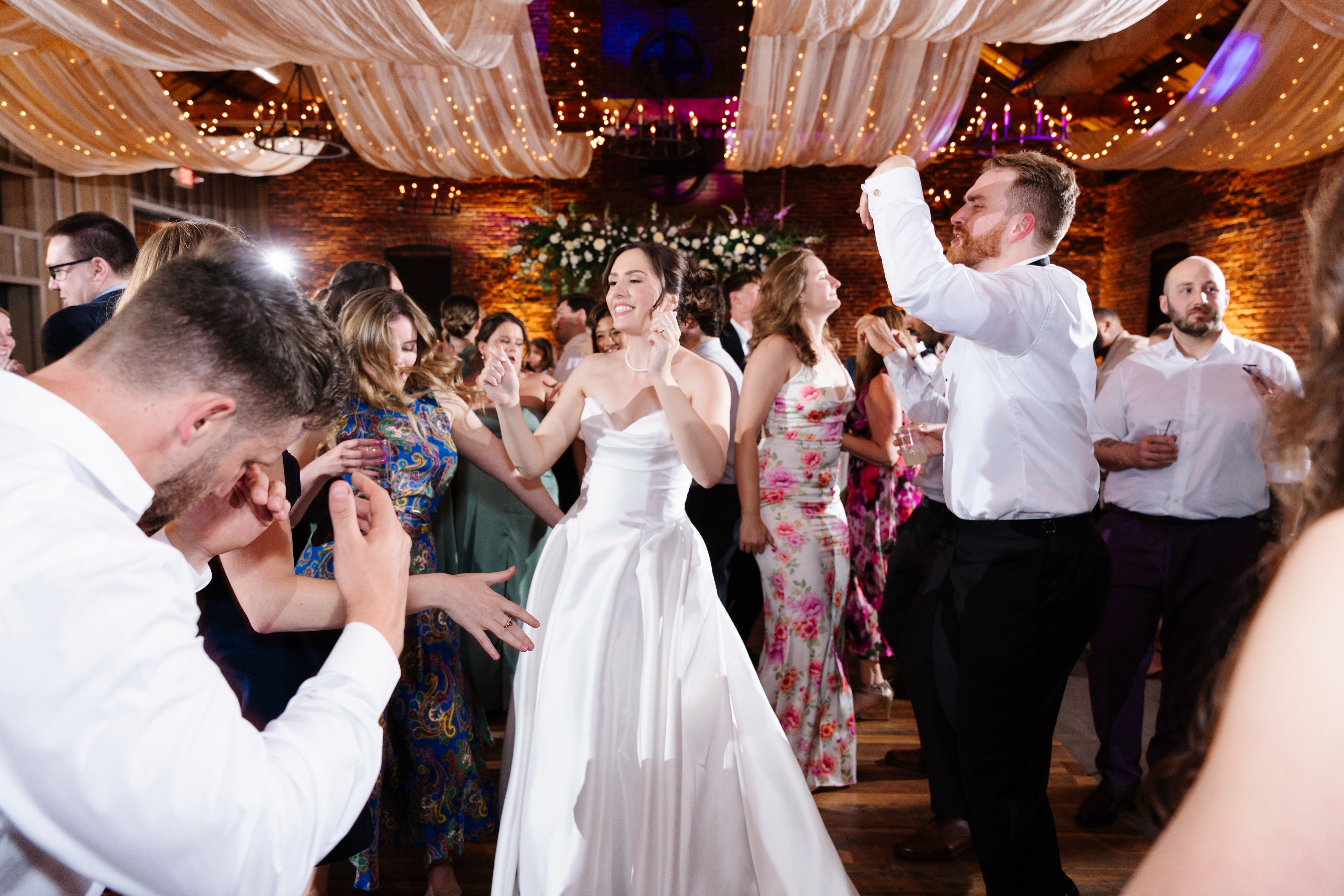 This is what happens when great people, great music, and an incredible venue come together! #3WESTweddings | 📸: @laurenfisherphotography | venue: @corkfactoryhotelweddings
