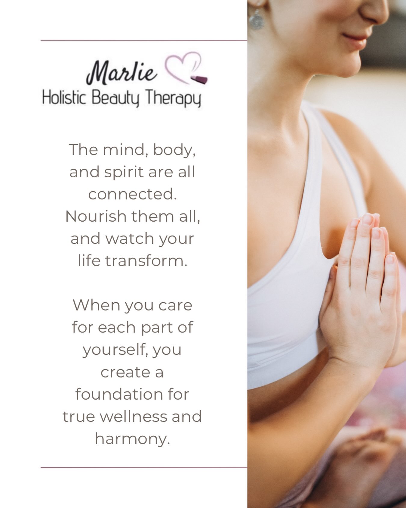 Ware schoonheid ontstaat niet door perfectie, maar door balans. Door met aandacht en liefde voor jezelf te zorgen, van binnen én van buiten. 🌿 #holistischeschoonheid #holistisch #zelfzorg #zelfliefde #mindbodysoul