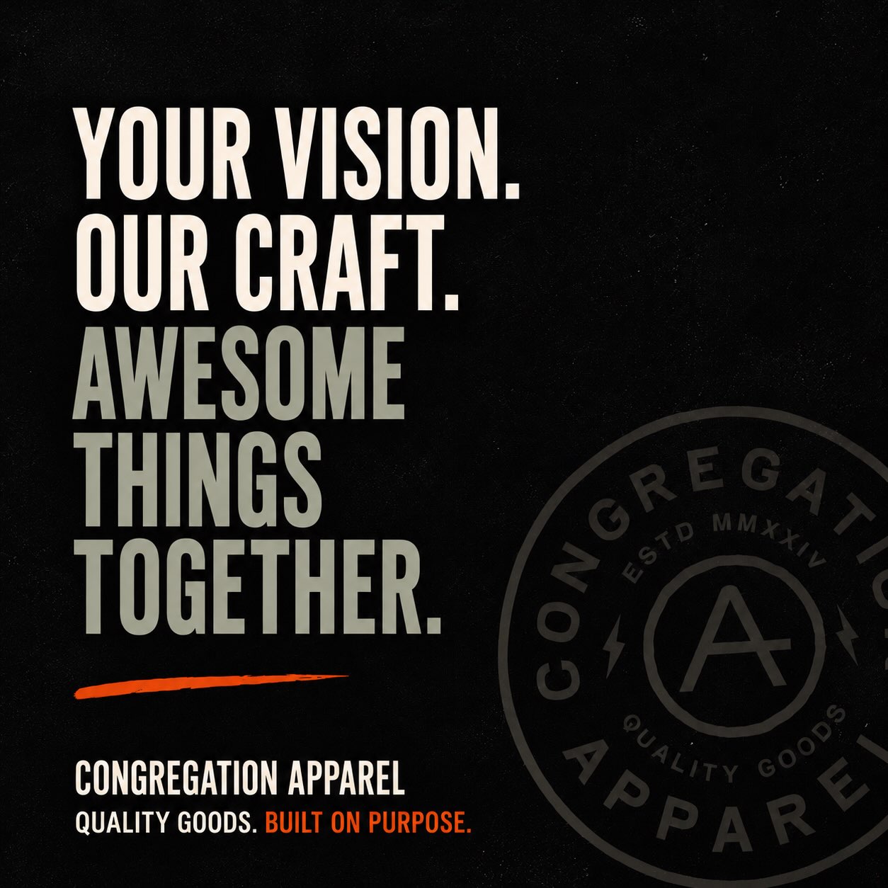 Let us help you bring your vision, your style, your preference, your branding into a reality! We can’t wait to hear your ideas! #congregationapparel #screenprinting #embroidery