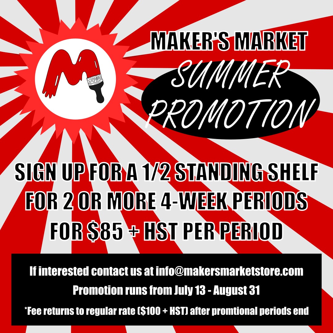 All our vendors stay for 4-week membership periods (they can stay for as many as they like) and keep 100% of their sales!
Maker's Market
3069 Dundas St W Toronto
Open daily 11 am - 6 pm
#artisanmarket #torontoartisanmarkets #handmadegifts #torontojunction #makersgonnamake