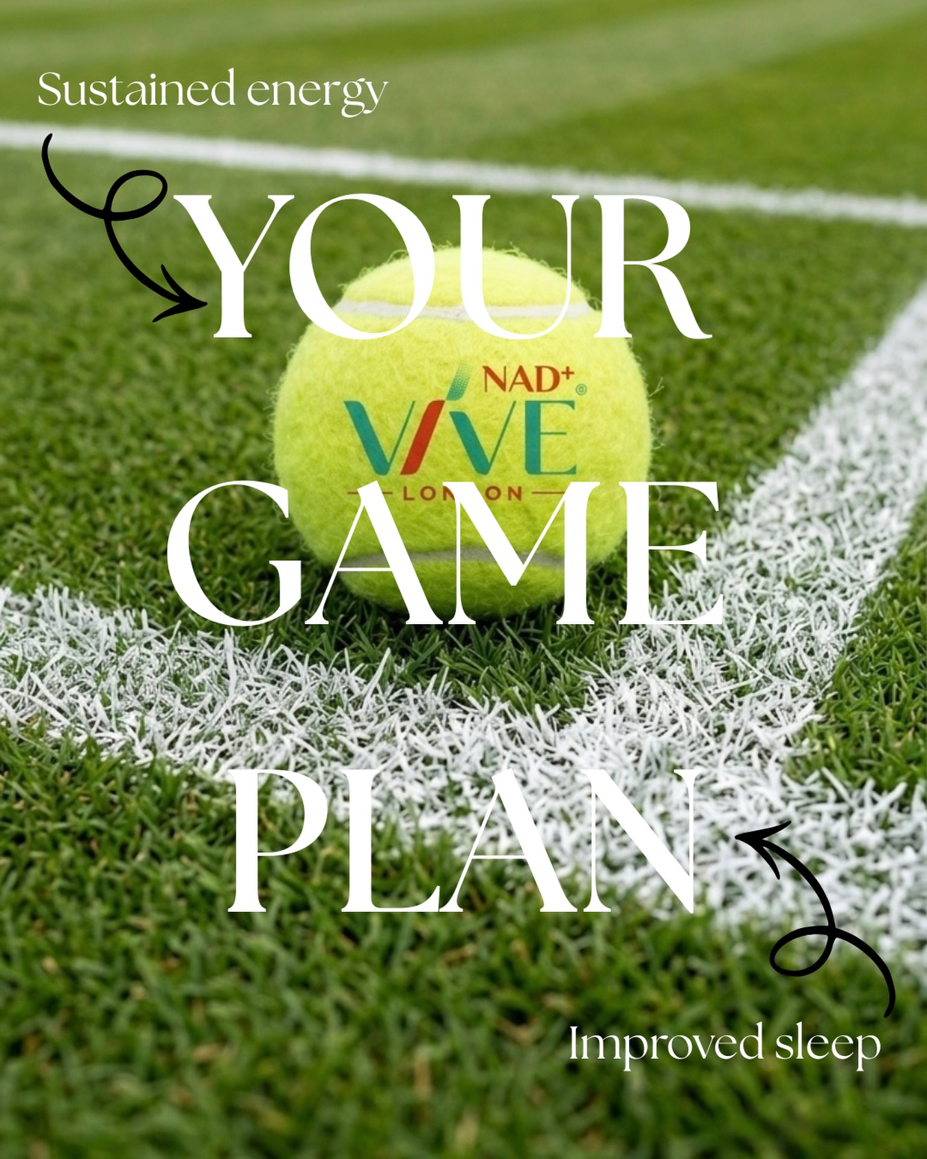 Now that Wimbledon has come to a finish, level up your game plan with @vive_nad
For sustained energy and improved sleep among many more benefits, NAD+ will help you ace your next game.
The Clinics’ Choice. Now Yours.
Order yours today and outplay your potential.
#nad #holistichealthandwellness #wellness #healthroutine #sportssupplements