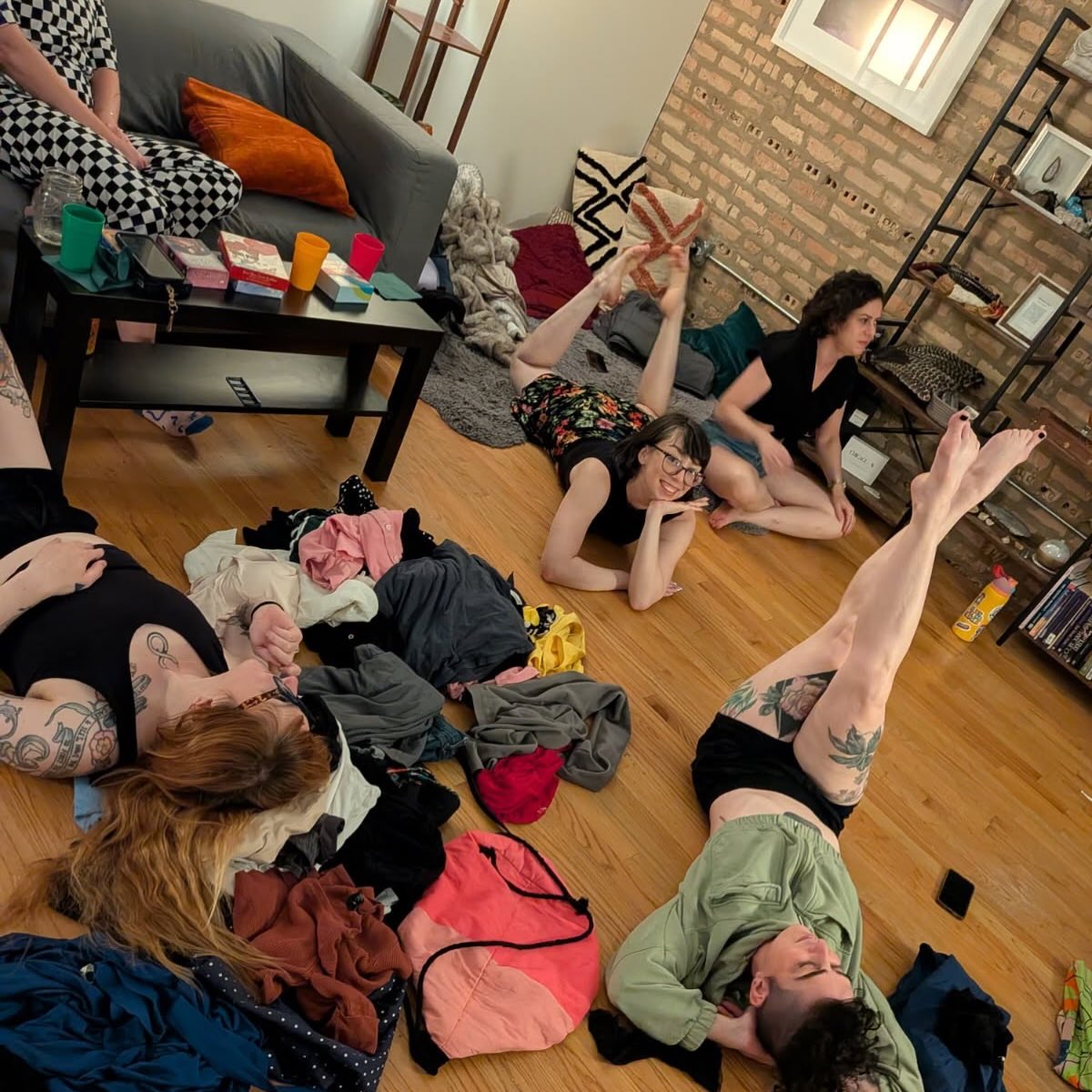 Summer clothing swap success! I’ll do another one for fall. Thank you to everyone who came out in this heat!