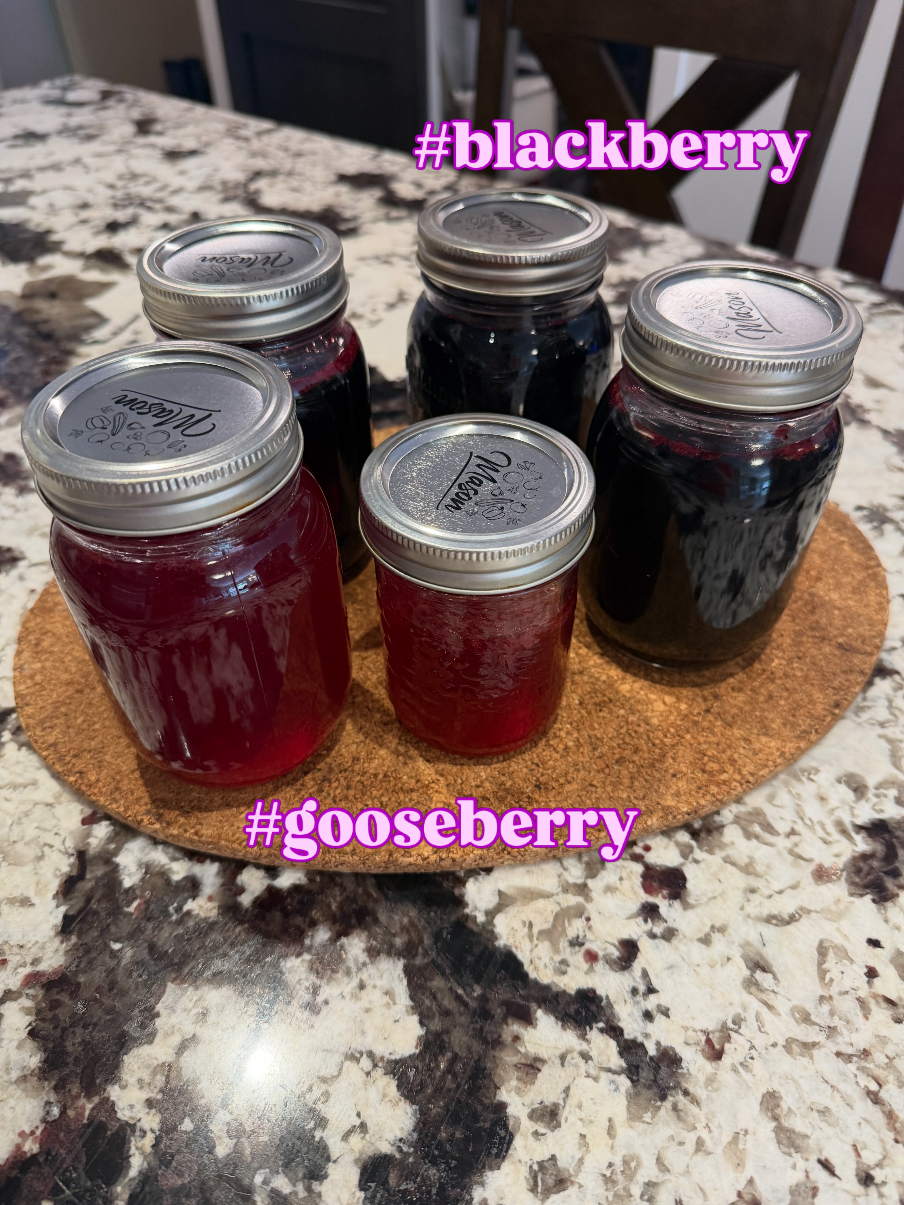 My son is a #forager…I reap the benefits with #blackberryjam and for the first time to us #gooseberryjam. Not bad for a #cityboy