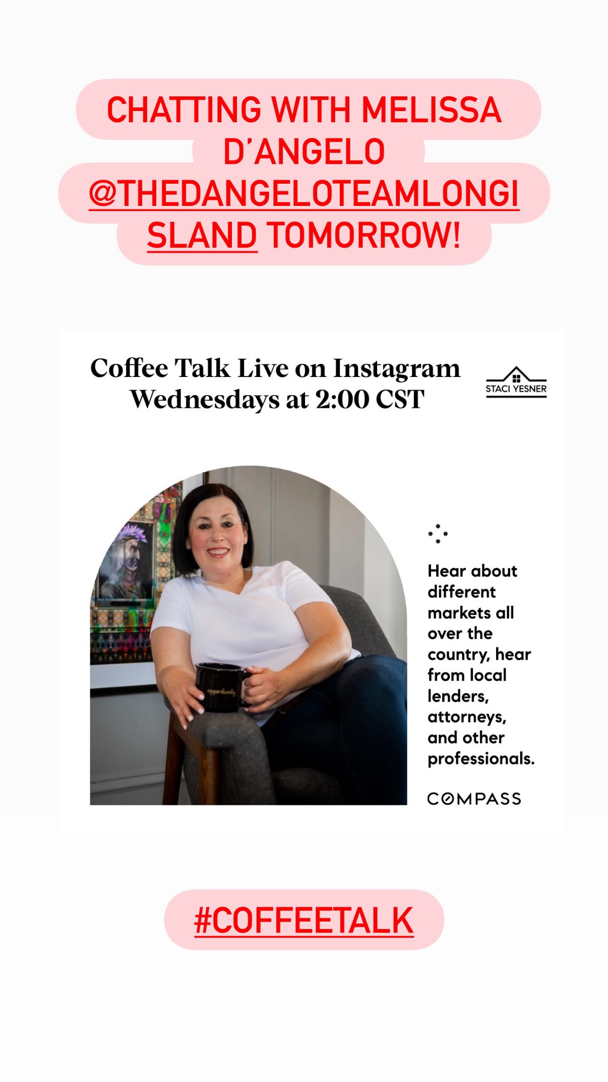 Fun to chat with @vivianacherman to find out a bit about Vidcon before Melissa D’Angelo @melissaldangelo joined. Loved learning about her path to real estate, spending time in New Hampshire and how she got into coaching.