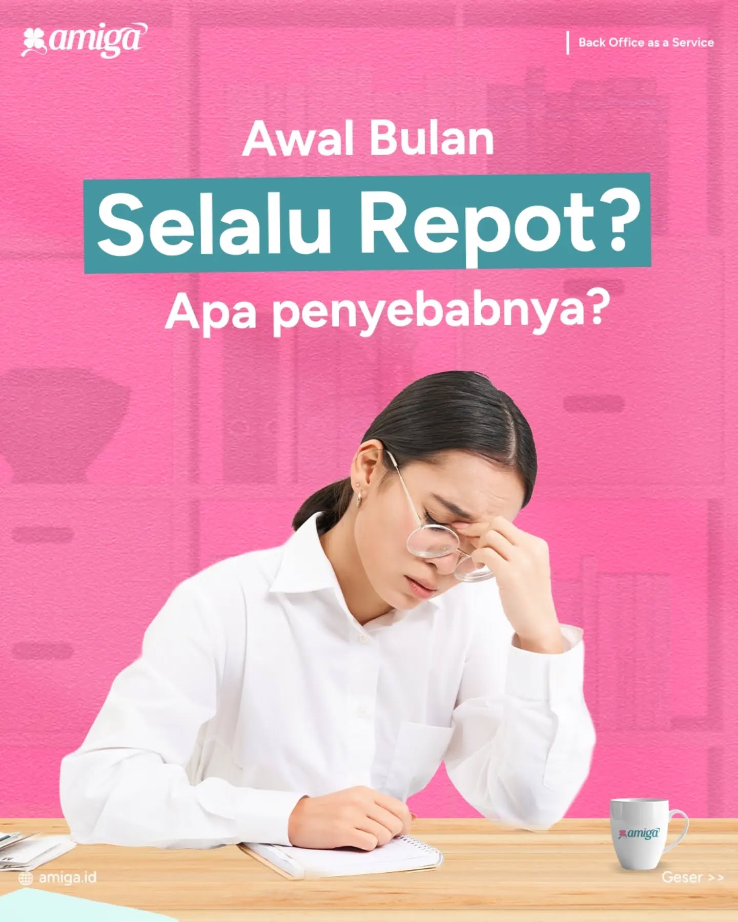 Awal bulan sering terasa paling sibuk. Tapi sebenarnya, HR, Admin Finance, Accounting, dan Tax bukanlah proses yang berdiri sendiri.
Ketika setiap fungsi berjalan dalam satu workflow yang terintegrasi, proses administrasi menjadi lebih rapi, efisien, dan minim kesalahan.
Konsep Back Office as a Service bisa membantu menyederhanakan alur kerja bisnis Anda.
#amiga #backoffice #pajak #finance #workflow