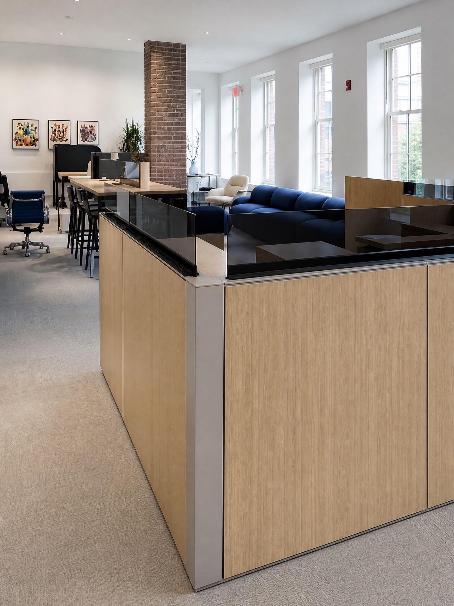 Workspace reimagined. 💼✨
New workstations. Premium furniture. Perfectly positioned monitor arms. Every element designed for comfort, efficiency, and performance.
This is what a fully optimized workspace looks like. Clean. Organized. Ready to deliver results.
#WorkstationDesign #OfficeSetup #ModernWorkspace #ECSProjects #BuiltForPerformance