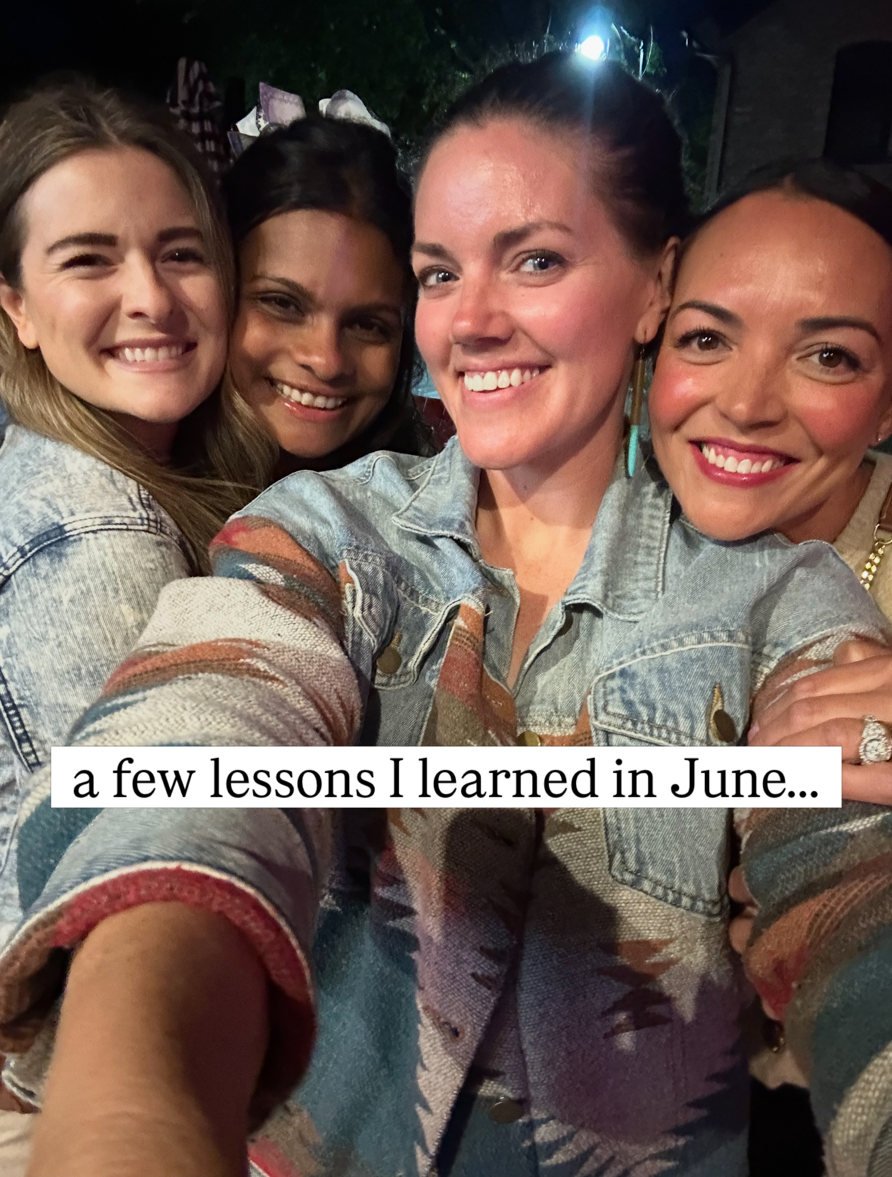 halfway through July- about time for a June recap 🤭🙃
.
some low lows (slide 9 😱), but matched with peak family and friends moments. such is life, right?! always a balance ☯️
.
1. time with some of the best friends @mrsalibriggs @megdepillo @rehana_absar ✨
2. peony season- I wait all year for this 🤍
3. never not in the fancy cart 🚜
4. couldn’t come soon enough ☀️
5. time for the best season of all 🍉
6. time to HOLD the book 🤯 Advanced Reader Copies of Baby Queen @thetylanders 🐝🍯💀
7. when life repeats itself 🎠
8. go crew 💙💛
9. TFW someone hits you while you’re just driving down the road…and totals your car! 😭
10. one of the best yearly traditions 🍓
11. seeing Garth 🤠
12. Father’s Day with the best! 🩵
13. 13 years, 13th slide. no accidents 🪄
14. pelicans in Port 🌊
15. one of my absolute favorites for @keeperdoorco 🩵
16. impromptu date with the boys @mequonpublicmarket @purple.door 🍦
17. just plain obsessed 🌕
18. 13 years ago in our favorite place @seabrookweddings 🌴🌙
19. sisters who concert together 🎤
.
.
.
.
#monthlyrecap #summervibes☀️ #miscarriagematters #wisconsinlife #goodvibrations