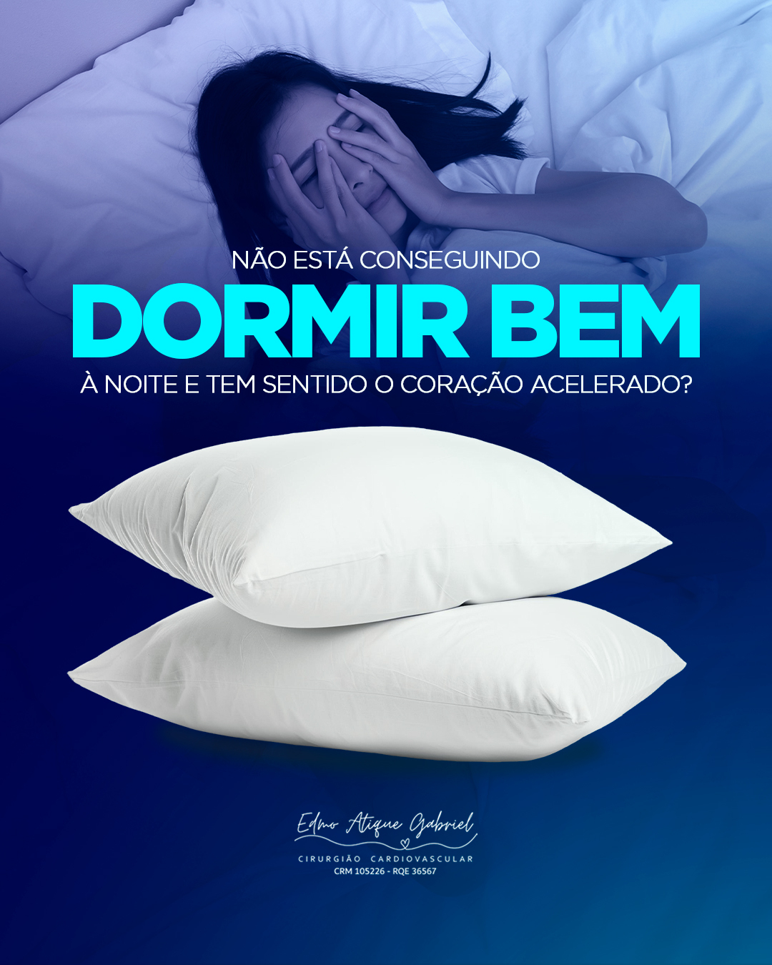 Você sabia que noites mal dormidas podem afetar diretamente a saúde do seu coração? 🫀
A privação do sono interfere na regulação da pressão arterial, dos hormônios e dos processos inflamatórios do organismo.
Com o passar do tempo, isso pode aumentar o risco de hipertensão, arritmias, infarto e AVC.
Muitas vezes, o coração acelerado, o cansaço constante e a dificuldade de concentração durante o dia podem estar relacionados à qualidade do sono.
😴 Dormir bem não é um luxo. É uma necessidade para a saúde cardiovascular.
Se você tem dificuldades frequentes para dormir ou acorda cansado mesmo após uma noite inteira de sono, vale a pena investigar a causa.
Seu coração agradece.
Dr. Edmo Atique Gabriel - Cardiologista e Cirurgião Cardiovascular
#SaúdeDoCoração #SonoESaúde #QualidadeDoSono #Cardiologia #CoraçãoSaudável #Arritmia #Hipertensão #Prevenção #SaúdeCardiovascular #VidaSaudável #DurmaBem #CuideDoSeuCoração