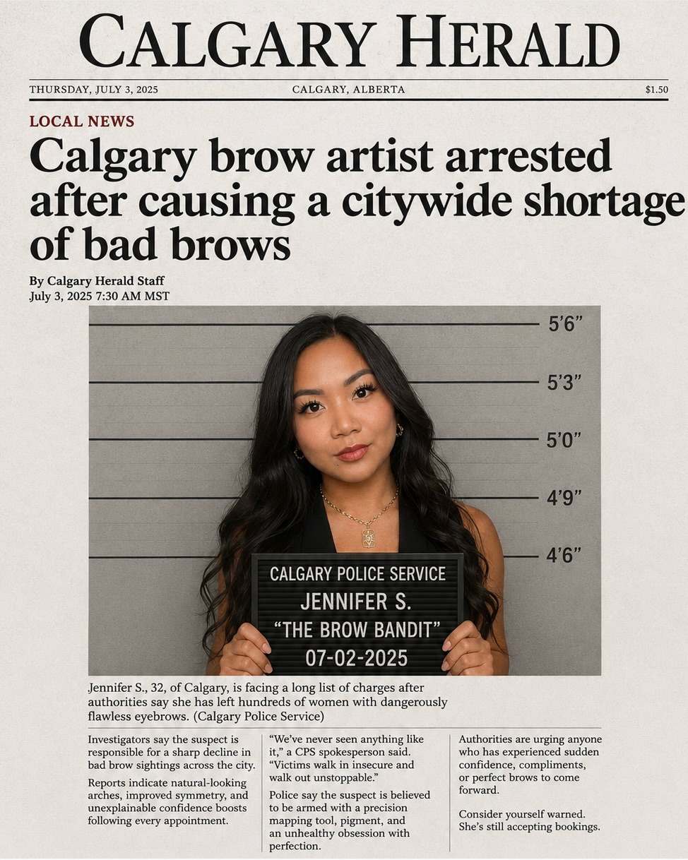 I mean it’s safe to say that those brows are SLAYED 😍
Don’t worry… I’m off on bail 😜 jokes aside, make sure your brows are also ready and done for the summer!
Book your appointment today
☎️ 587-892-2732
📧 glamourbrowsyyc@gmail.com
www.glamourbrowsyyc.com
#yycbrows #calgarybrows #yycbrowlamination #calgarybrowlamimation #brows
