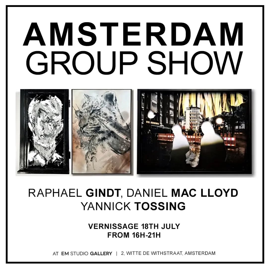 AMSTERDAM, HERE WE COME.
From 18–23 July 2026, with @kamellebuttek Artist Collective, I will be presenting at a group exhibition at EM Studio Gallery in Amsterdam, together with Raphael Gindt and Daniel Mac Lloyd.
I would especially love to invite you all to the opening event on 18 July, from 16:00 to 21:00. Join us for a nice evening.
📍 EM Studio Gallery
2, Witte de Withstraat
Amsterdam
🗓 Opening: 18 July 2026 | 16:00–21:00
🖼 Exhibition: 18–23 July 2026
I am excited to bring my works to my old hood in Amsterdam and hope to see many familiar and new faces at the opening.
See you there.
#Kamellebuttek #Lëtzebuerg #Amsterdam
