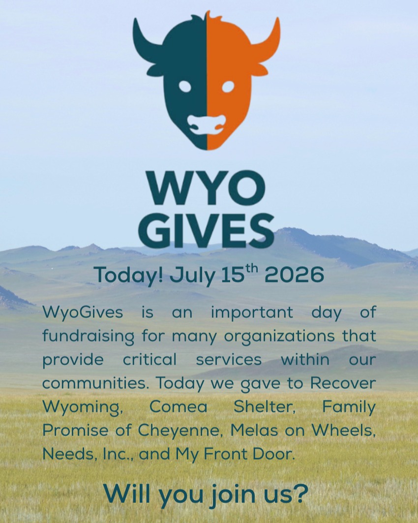 Today is the day! You have until tonight, Wednesday, July 15th, to participate in this day of giving in support of Wyoming nonprofits.