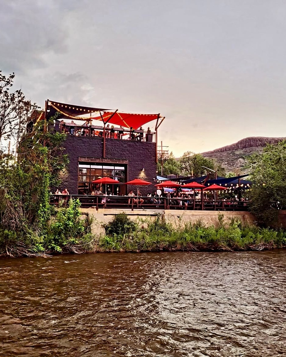 The essential summer evening on #TheGoldenMill patio ☀️ Thanks to our friends @ciscosanti2022 and @justmeandmylattee for sharing your moments at The Golden Mill.