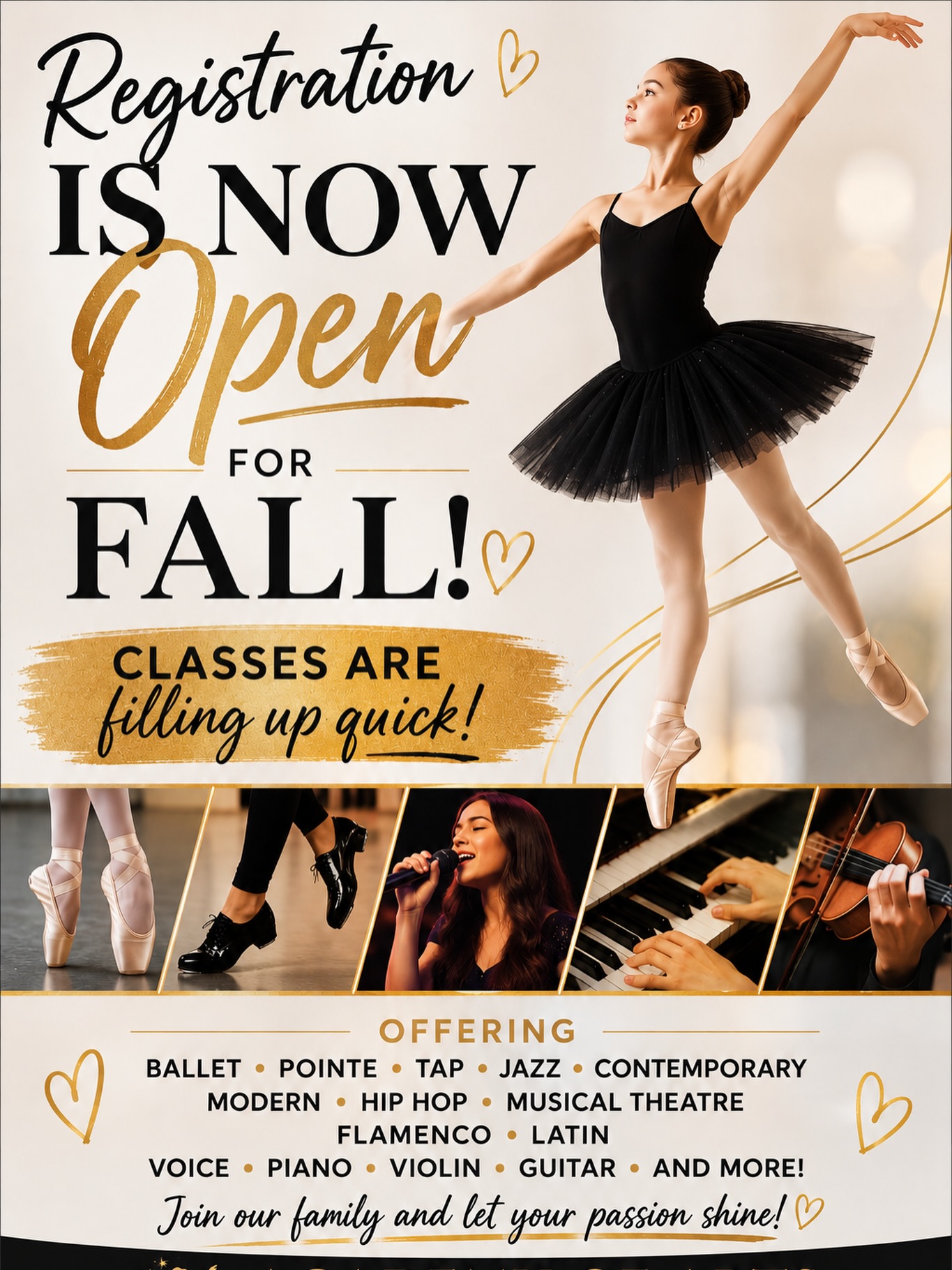 Come join us for a FREE trial before the classes fill up! CALL NOW ☎️ #ballet #jazz #pembrokepinesfl #bestdancestudio #browardfl