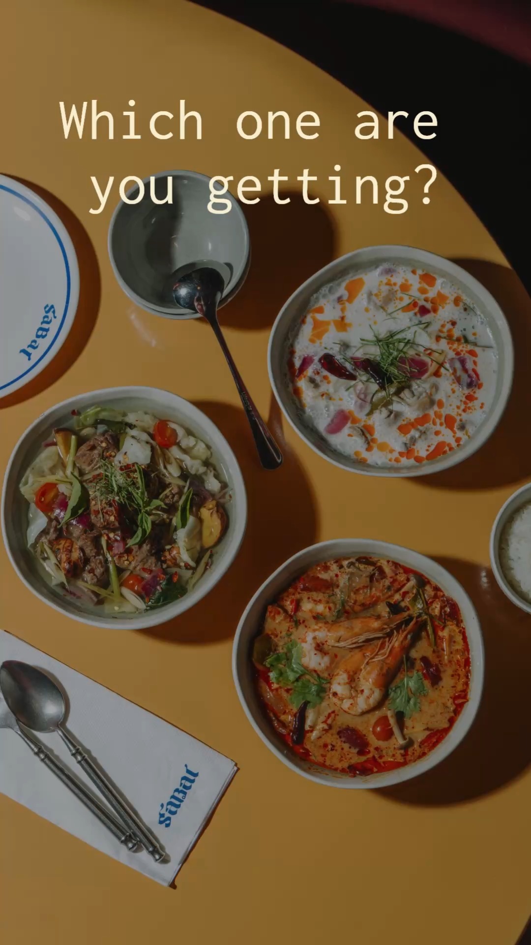 Cold days call for a warm bowl of comfort. 🍲🌧️ Which one are you getting?
Rainy day in Manila, Bangkok in a bowl. DM us to reserve a table or click the link in bio
#sabai #SabaiManila #rainyday #soupseason #BGC
