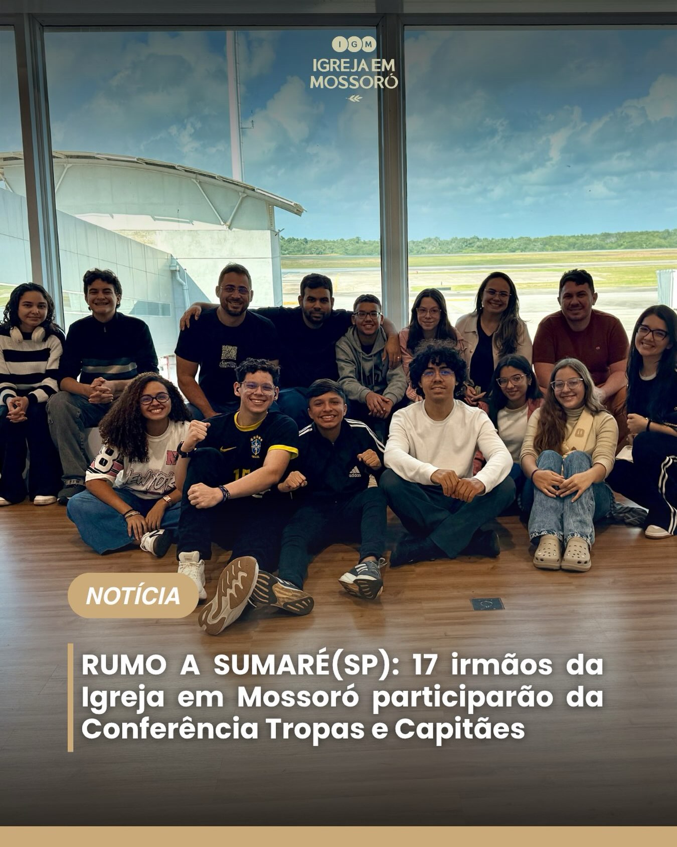 Um grupo de 17 irmãos e irmãs de Mossoró estarão desfrutando da Conferência Tropas e Capitães, um congresso para jovens, adolescentes e irmãos de todas as idades, em Sumaré-SP nesta semana de 15 a 19 de julho de 2026.
Pedimos que vocês orem por todos eles e que o Senhor os conduza neste evento desfrutando 110% de cada palavra falada por Deus.
#EAV #conferenciabiblica #adolescentes #palavraprofética