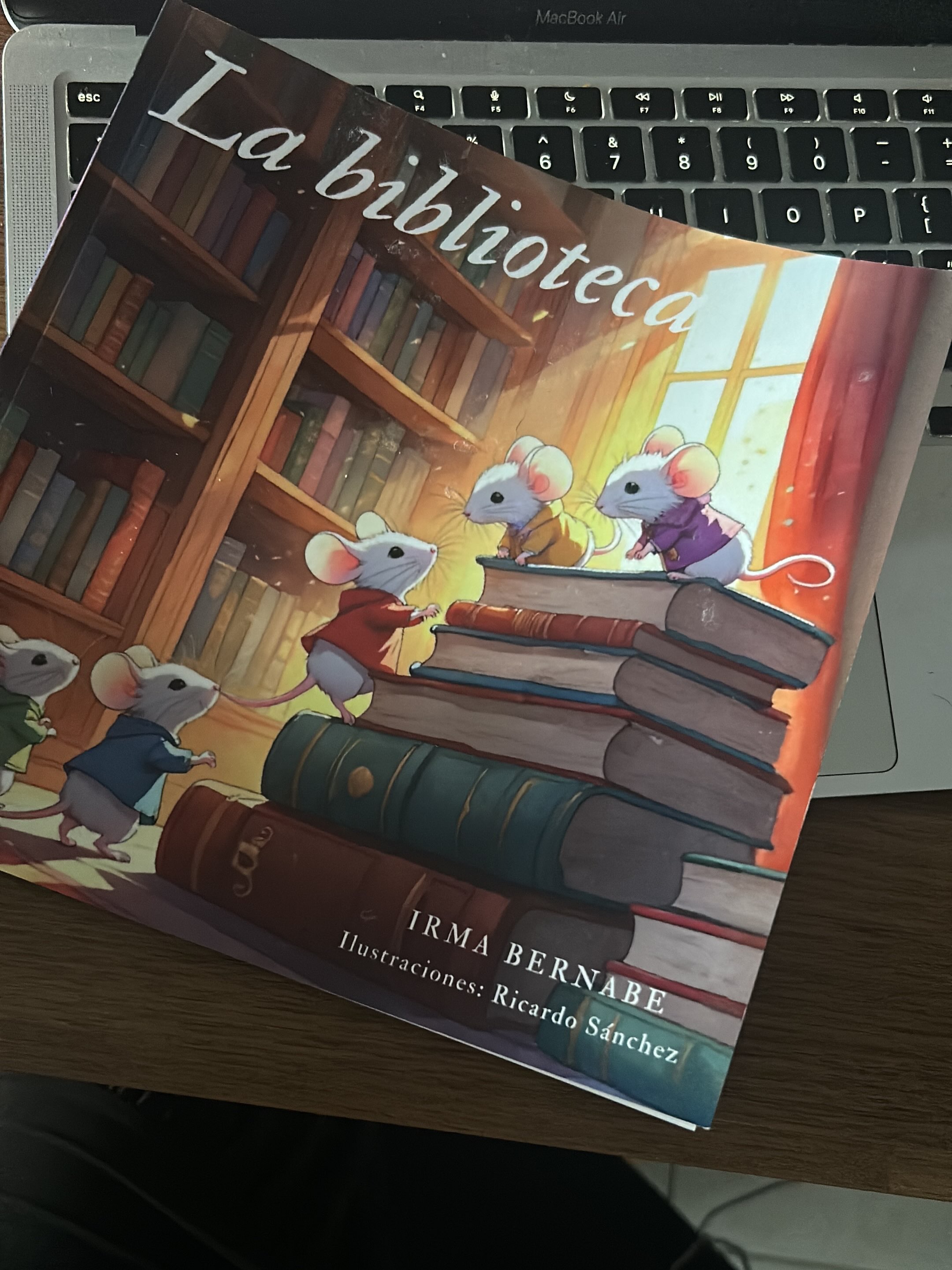 Reedición del libro bilingüe La biblioteca/The Library de Irma Bernabe e ilustrado por R.S. en formato 8.5 por 8.5 pulgadas disponible en el link en bio :)
