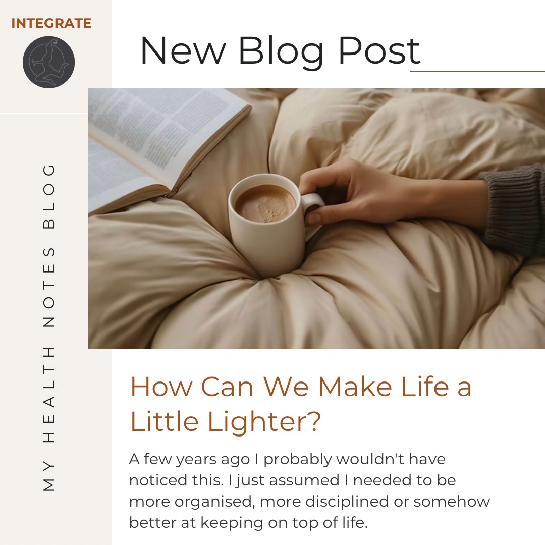 Health Notes Blog
New Post 📝
I don’t think any of us are searching for the perfect routine.
I think we’re searching for a little more ease.
A little less guilt.
A little more trust in ourselves.
Why not read my latest blog if you are in need to make your life feel lighter..
Or, follow me @iamhabituallyhealthy if you need a bit of support.
I hope you like it, comments are welcomed on the blog so feel free to press like 💟 and write your thoughts on these topics.
To read My Health Notes go to the link in my bio or go straight to my website.
INTEGRATE
#integrate #habit #blog #myhealthnotes