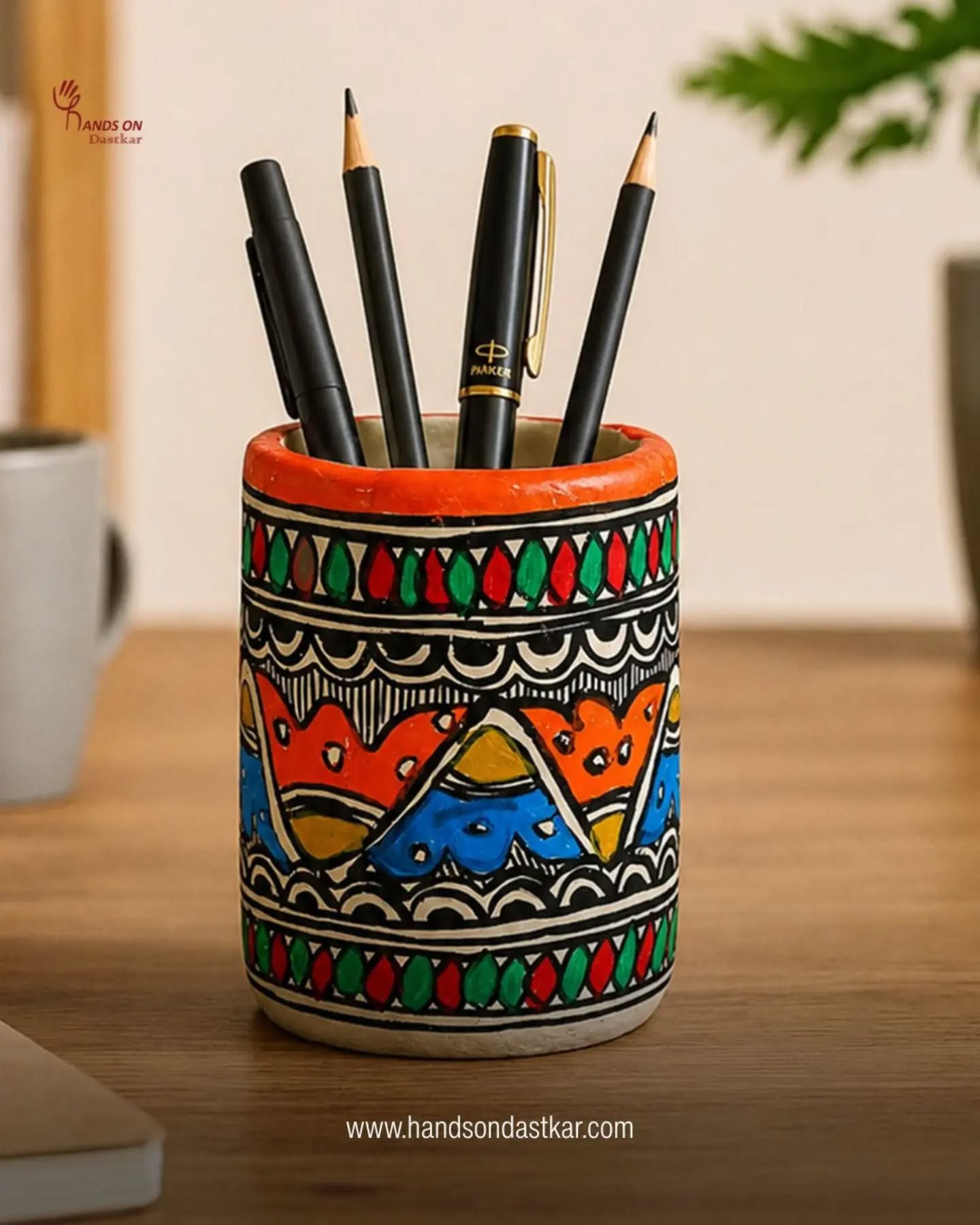 Shaped by skilled artisans, every Madhubani papier mache creation celebrates India's rich artistic heritage. Handcrafted and adorned with intricate Madhubani motifs inspired by nature, each piece blends vibrant storytelling with timeless craftsmanship. Bring home a unique work of art that adds culture and character to your space.
#Madhubani #PapierMache #IndianHeritage #Handcrafted #Dastkar