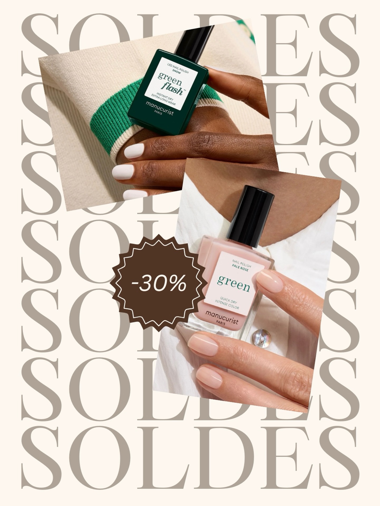 / Les soldes sont là chez Manucurist ✨
C’est le moment de faire le plein de couleurs ! 🌈 Retrouvez une sélection de vernis Green et vernis semi-permanents Green Flash™ à prix doux.
Des teintes intemporelles aux couleurs les plus tendance, profitez de réductions pour composer votre manucure idéale tout en privilégiant des formules plus respectueuses de vos ongles.
⏳ Quantités limitées, jusqu’à épuisement des stocks.
.
.
.
.
.
.
.
.
.
.
#soldes
#vernisàongles
#greenflash
#vernissemipermanent💅
#manucuristsuisse