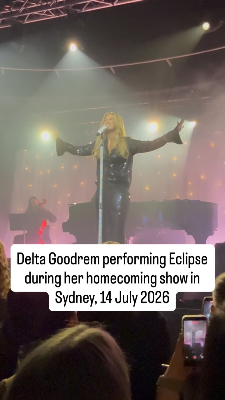 Delta Goodrem performing Eclipse during her homecoming show in Sydney, 14 July 2026!
Video credit: @kyriakos.t
@deltagoodrem #eurovision #esc #eurovision2026 #esc2026 #deltagoodrem