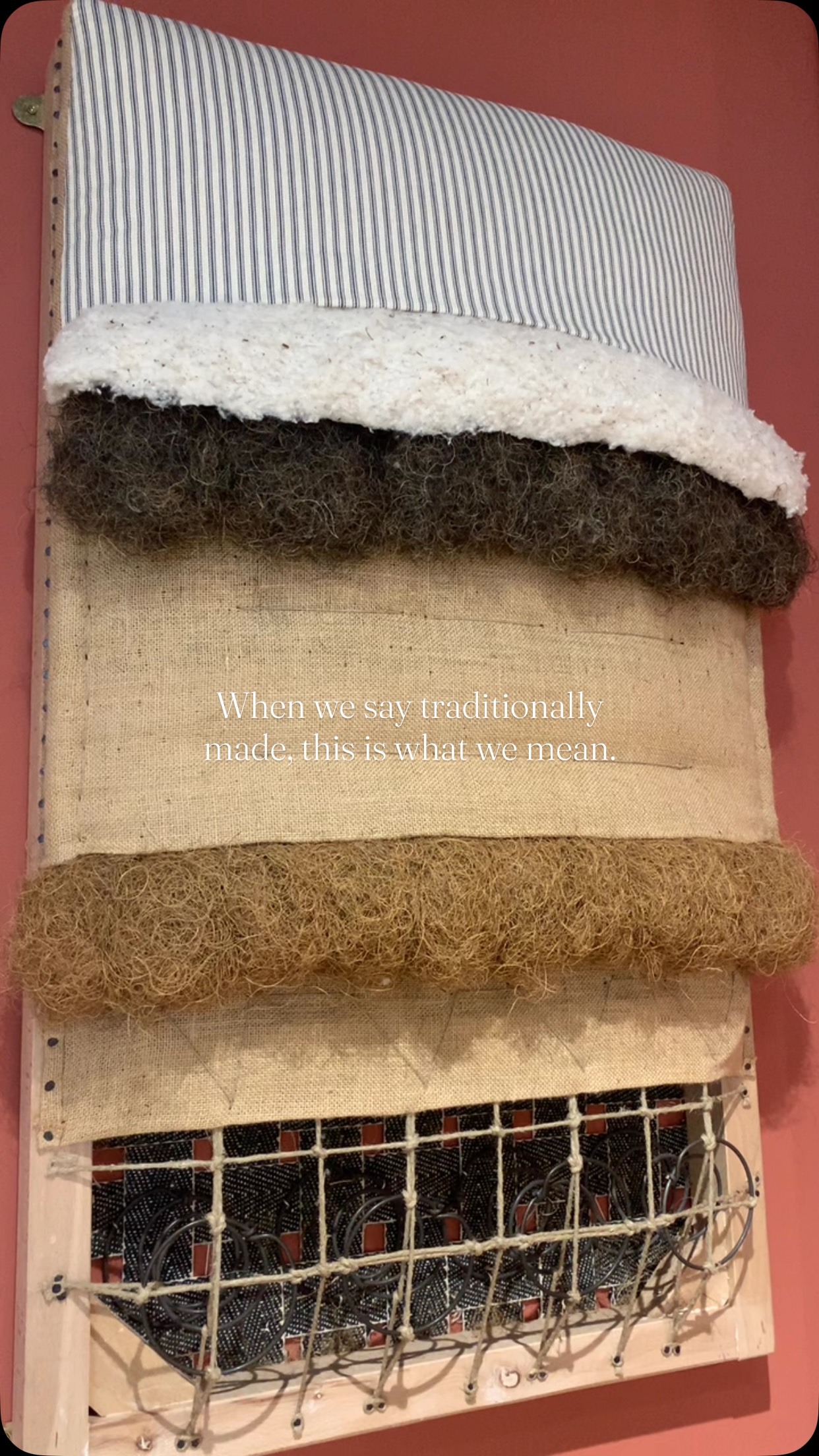 When we say traditionally made, this is what we mean.
Every layer has a purpose. Every material is chosen for longevity. Every detail is shaped by time-honoured upholstery techniques that have been trusted for generations.
Long before foam became the norm, sofas were built with natural loose fibres, carefully layered to create comfort that could be maintained, restored and enjoyed for decades. That’s the way we still do it today.
Handcrafted with integrity, to last a lifetime and beyond.
#upholstery #interiordesign #craftsmanship