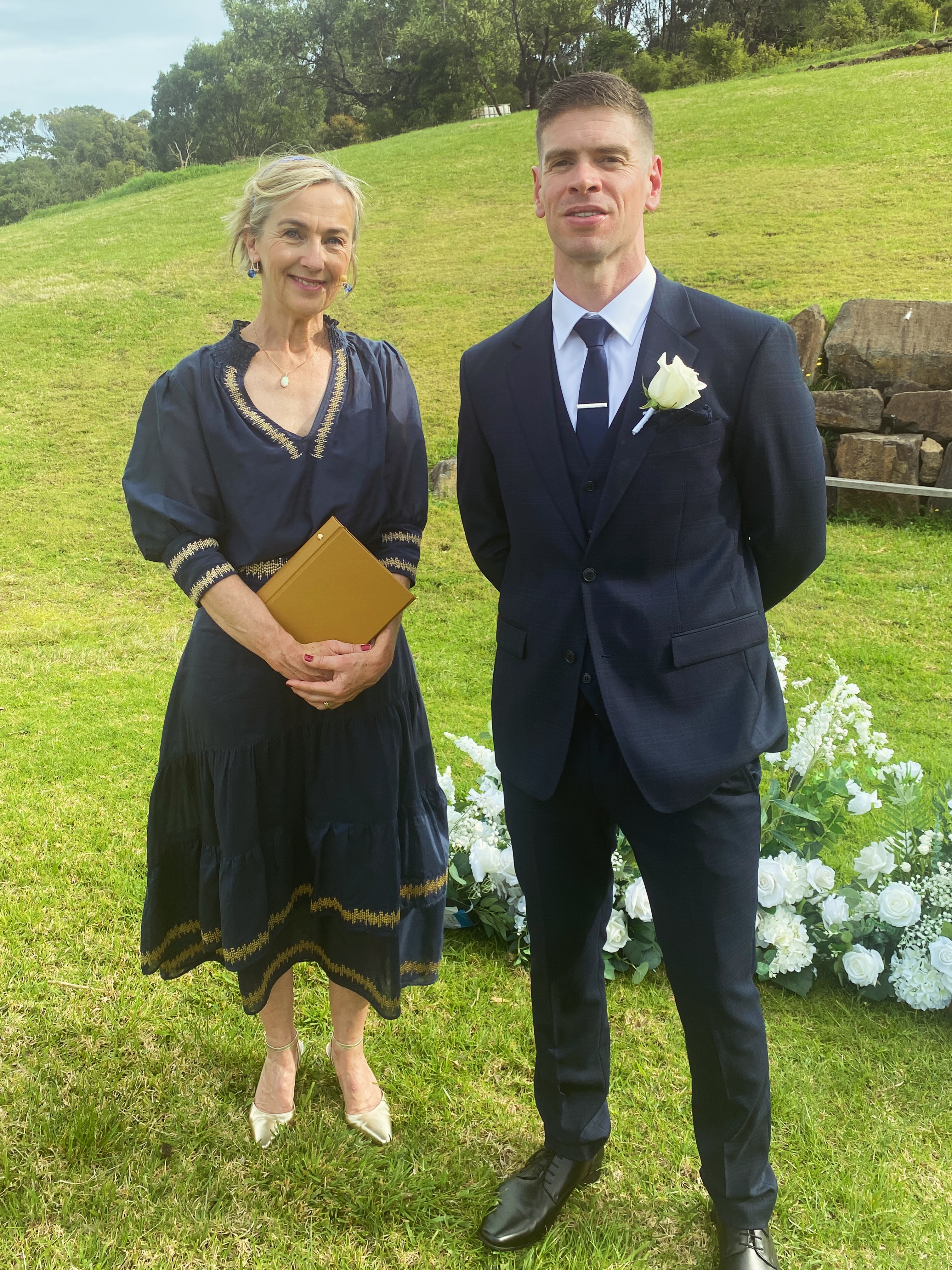 Those moments pre wedding ceremony with the partner. Once the groom catches their first glimpse of their partner walking towards them, to music that is special to them, all nerves slip away, and the look that says “there you are”.
It’s a special moment to share, a real privilege and one held with care.
Love being a celebrant
Gabi x
#southcoastcelebrant #southcoastwedding