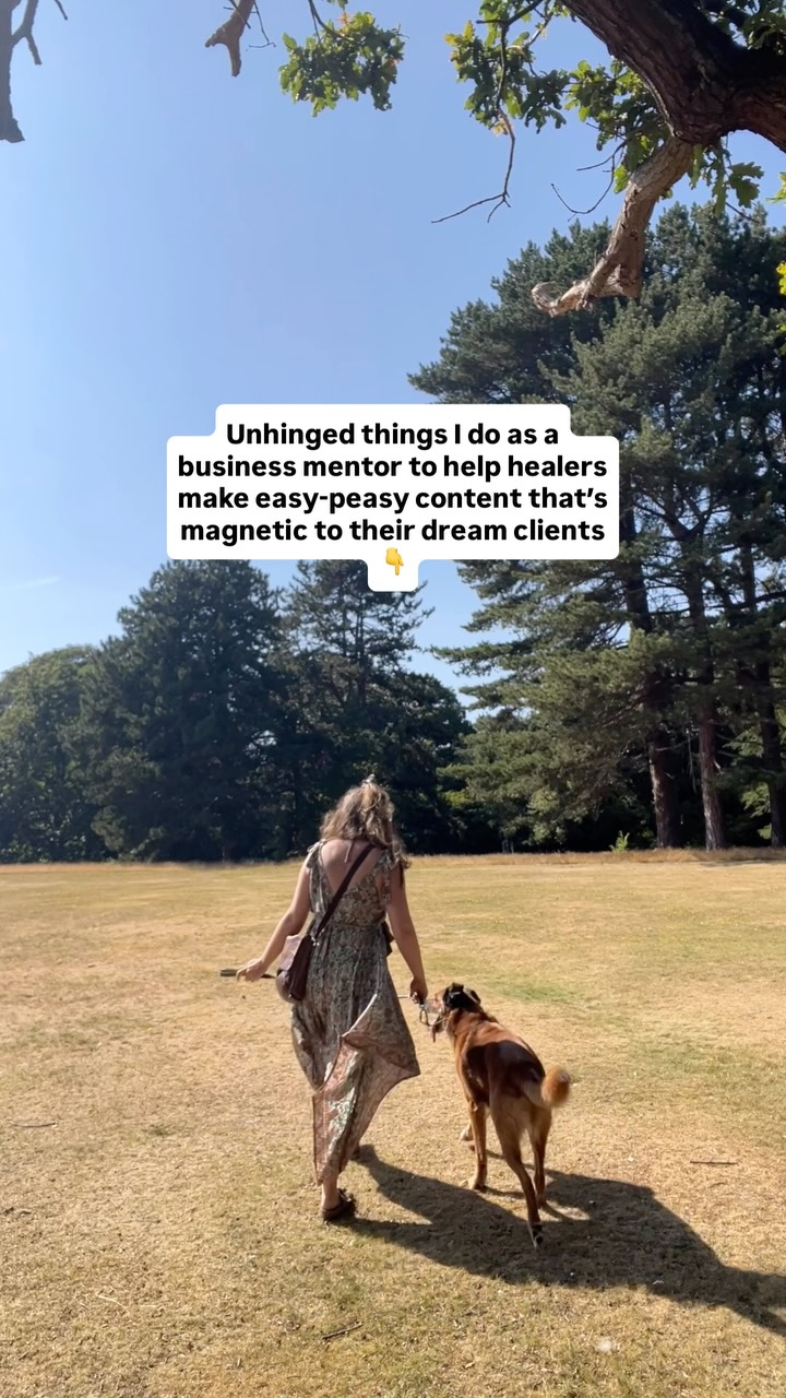 I do some things a bit differently to help my clients!
🙋♀️I open up, get vulnerable - I don’t put on a mask with my clients.
They get the full me, so that they feel comfortable sharing the full them! I like to connect on a personal level. We’re here to do deep work so we have to trust each other ❤️
🙌 I don’t just offer strategy.
I combine the messaging and content WITH Reiki healing, which brings up all sorts of stuff that you might not think is related to your business - because this work is about transformation in all areas.
I’m here to help you to embody the woman your business needs you to become 🔥
😅 I have blurry boundaries - I’m not boasting that this is a good thing, but it is definitely true!
I’m so invested in my clients that by the end of our 4 week intensive, you’ll have probably heard from me first thing on a Sunday morning if I’ve had a spark of an idea for your biz, or 9.30pm on a random Wednesday when I’m supposed to have put my phone down hours ago, and we’ll probably be calling each other by our childhood nicknames 🤣
So yeh, not your usual ‘business mentor’!
If you’re tired of all of the inauthentic marketing mentorship stuff on here, but you ARE ready to scale your healing business and make a big impact on more of the people who need your healing - I might just be the woman for you 👋