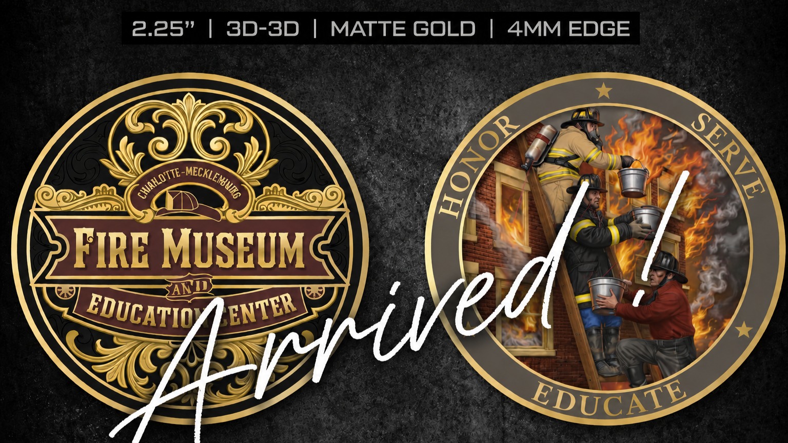 🪙🚒 THEY'RE HERE! THEY'RE FINALLY HERE! 🚒🪙
After making the journey from the manufacturer, our Charlotte-Mecklenburg Fire Museum & Education Center Challenge Coins have officially arrived!
📦 Our team is now getting everything organized and will begin preparing pre-orders for pickup and shipping very soon. If you were one of the many people who reserved a coin, shirt, sticker, or fan pack - keep an eye on your messages and email. We'll be reaching out with details as soon as your order is ready.
We can't wait for you to see these in person. The detail, craftsmanship, and history packed into each coin make them something we're incredibly proud to share.
❤️ Every purchase helps support our mission and brings us one step closer to preserving Charlotte's firefighting history while working toward a permanent museum home.
Didn't reserve one? Don't worry... if any remain after pre-orders are fulfilled, we'll let everyone know when they'll be available. Shirts and stickers are still available now through our website.
Thank you to everyone who supported this project. Now it's time to start packing boxes and getting these items into the hands of their new owners! 🚒📬
#cltfiremuseum #challengecoin #fireservicehistory #charlottenc #FirefightingHistory #honorserveeducate #supportlocalhistory #nonprofit