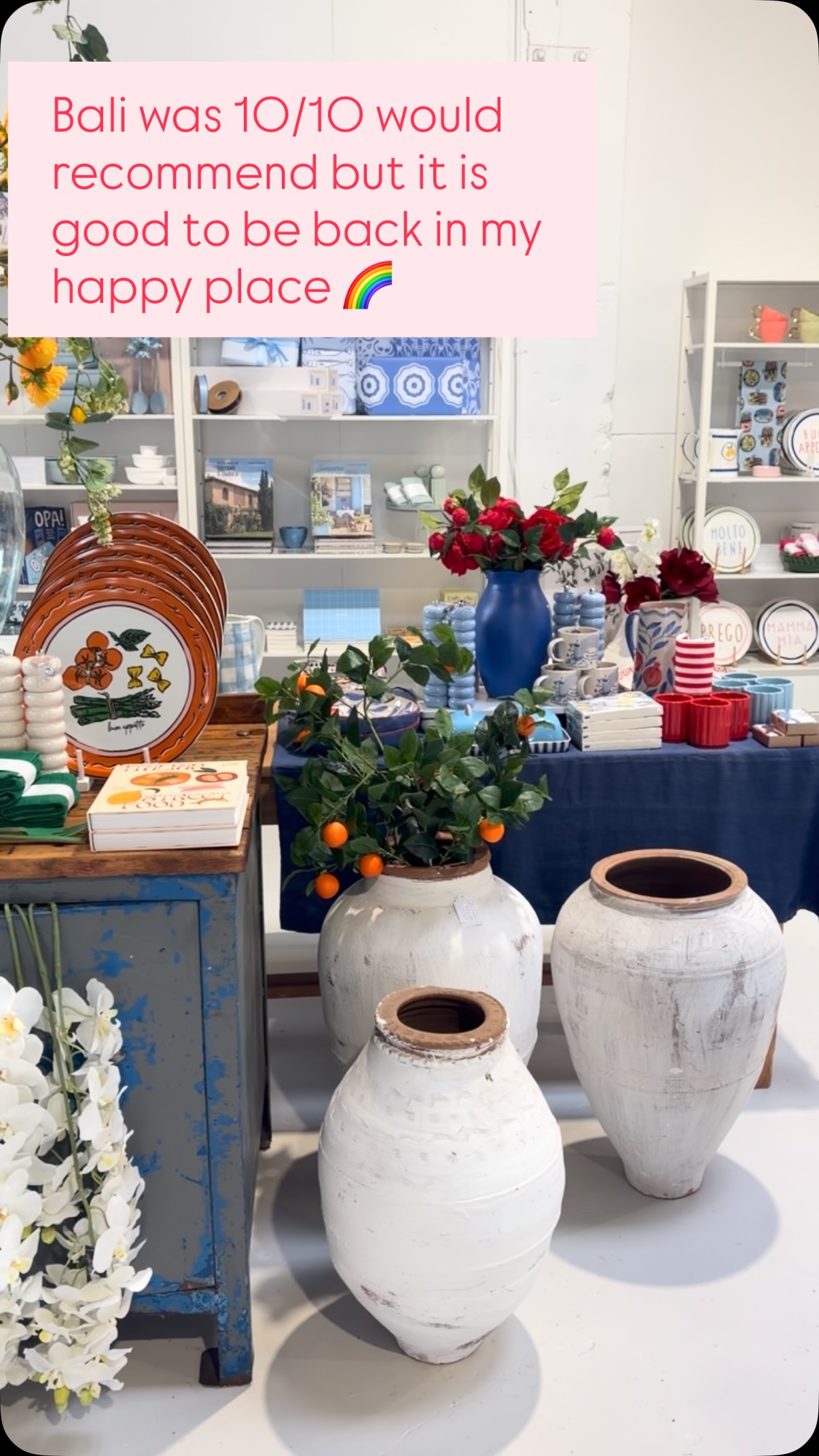 🌈✨🌸 back home after the longest break away from this place ever….. it’s good to be home! And far out, hasn’t Liz done a phenomenal job… the shop looks utterly delightful ?!
So many gorgeous things, perfect to brighten this somewhat dreary mid-winter weather 🌸✨🌈