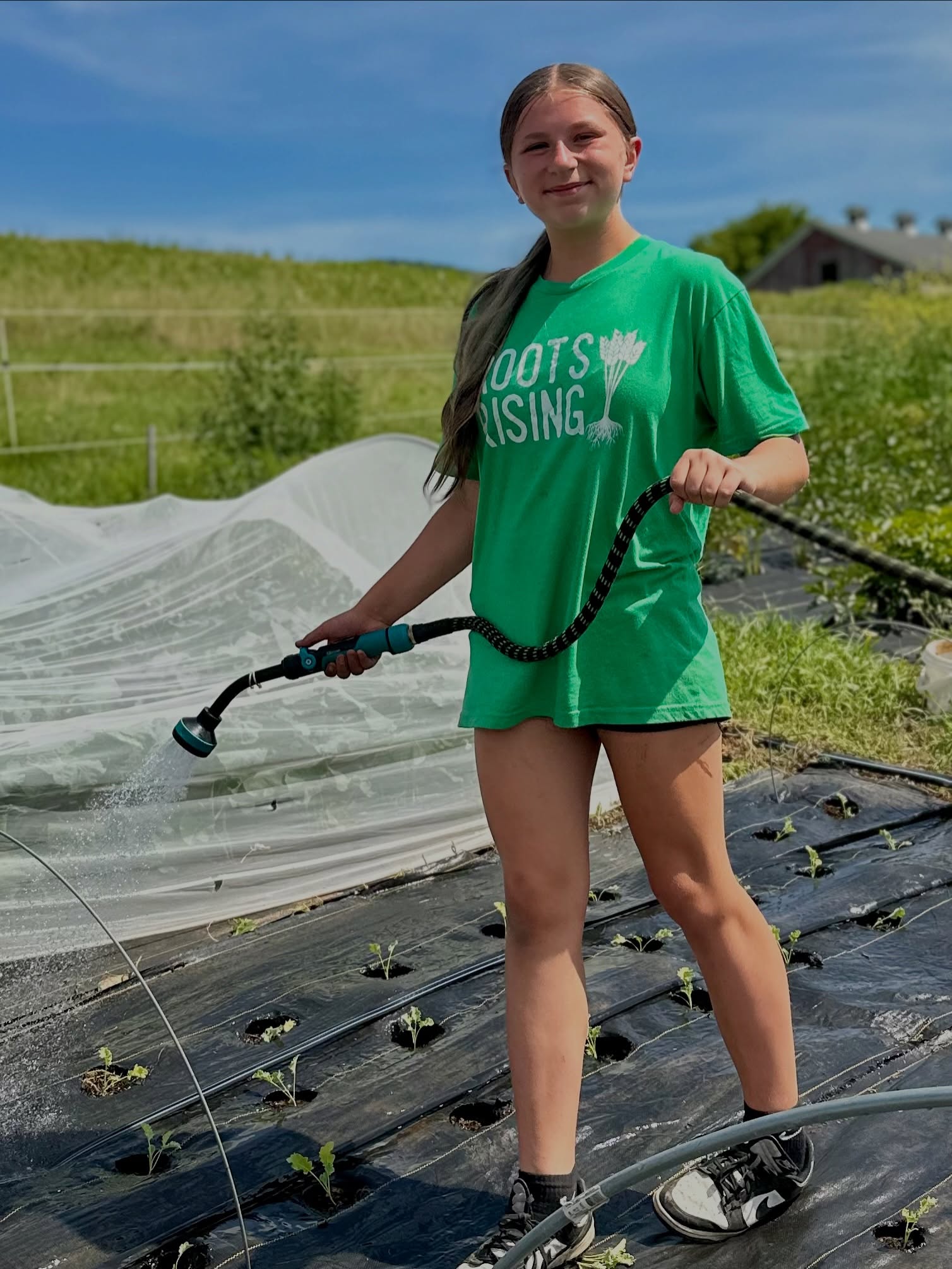 Meet our 2026 Summer Farm Crew: Laney, Naomi, Jill, Tomas, Lexi, Ydia, Melvin, Jesse, Jacob, Chelsea, Jane, and Mustapha.
The past two weeks have been filled with planting, weeding, and harvesting at Holiday Brook Farm, Red Shirt Farm, Hancock Shaker Village, Full Well Farm, Soul Fire Farm, and at the Roots Rising Farm & Education Center.
In addition to our day at Kripalu, we have had an incredible range of workshops, including Craftivism, poetry, worksongs, self care, and more. We have been busy!!🐝