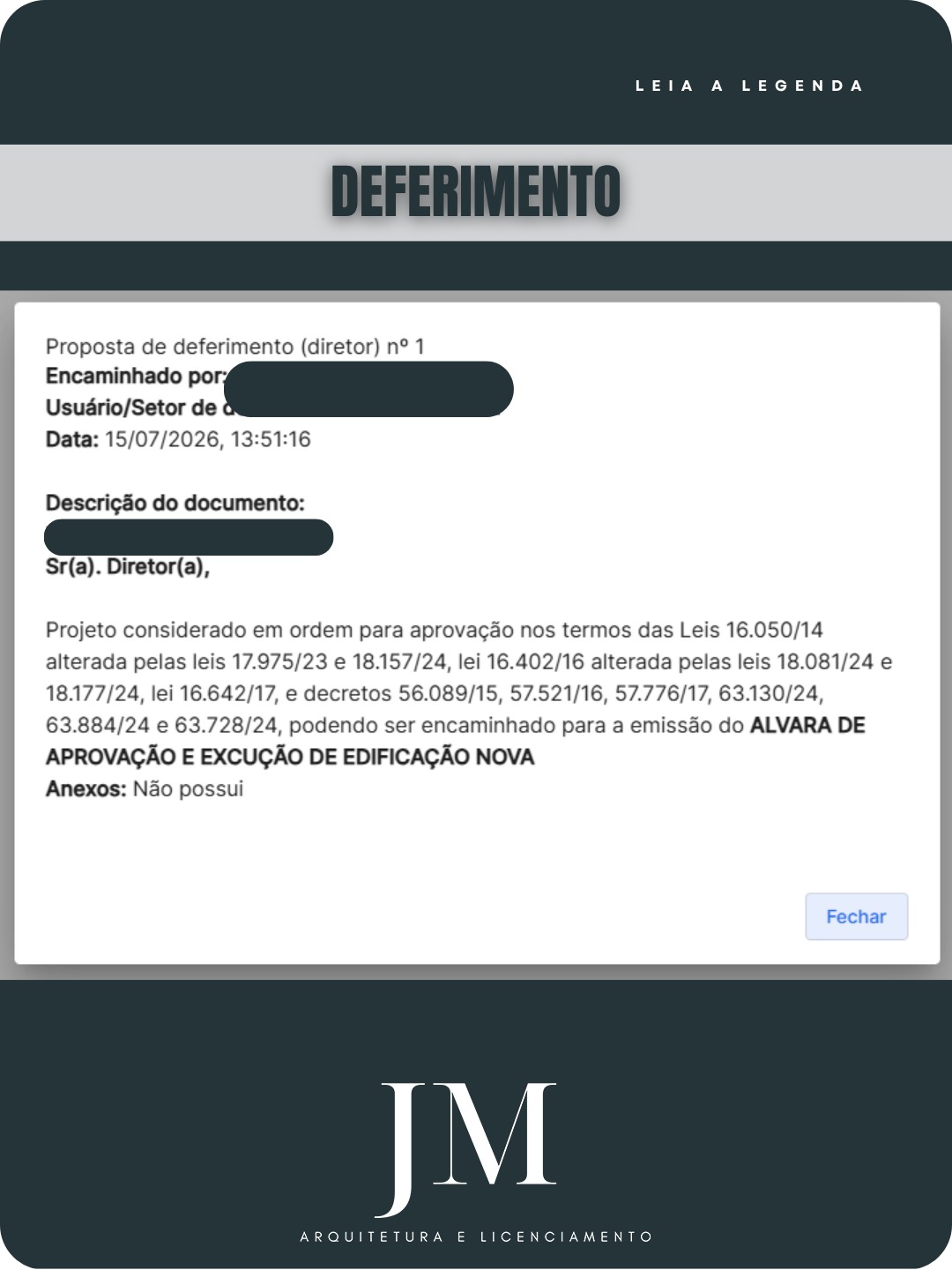 Ontem recebemos mais uma proposta de deferimento, resultado de um trabalho conduzido com rigor técnico, estratégia e atenção a cada detalhe do processo.
Por trás de uma aprovação existe muito mais do que um projeto bem elaborado. Existe estudo da legislação, análise criteriosa da viabilidade, compatibilização de informações, atendimento às exigências dos órgãos públicos e decisões técnicas tomadas com responsabilidade em cada etapa.
Esse resultado reforça aquilo em que acreditamos: aprovações não acontecem por acaso. Elas são consequência de um processo bem estruturado, desenvolvido por quem conhece a legislação, antecipa riscos e conduz o licenciamento com segurança.
Seguimos transformando desafios em projetos viáveis, conduzindo cada processo com o compromisso de entregar soluções tecnicamente consistentes e aprováveis.
#aprovacaodeprojeto
#alvaradeconstrução
#obranova