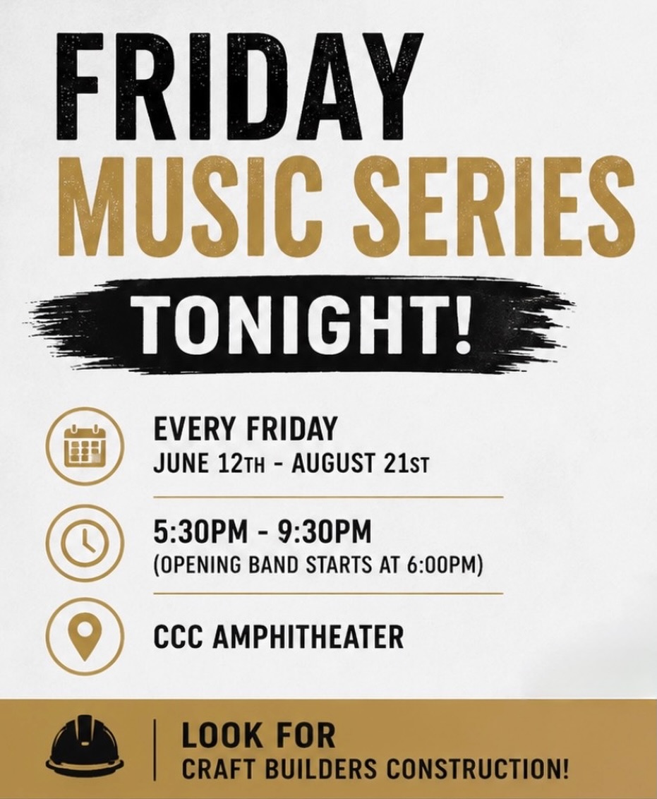 Stop by and say hi tonight!
@craftbuildersconstruction
#morganhillca #musicseries #community #communityevents #construction