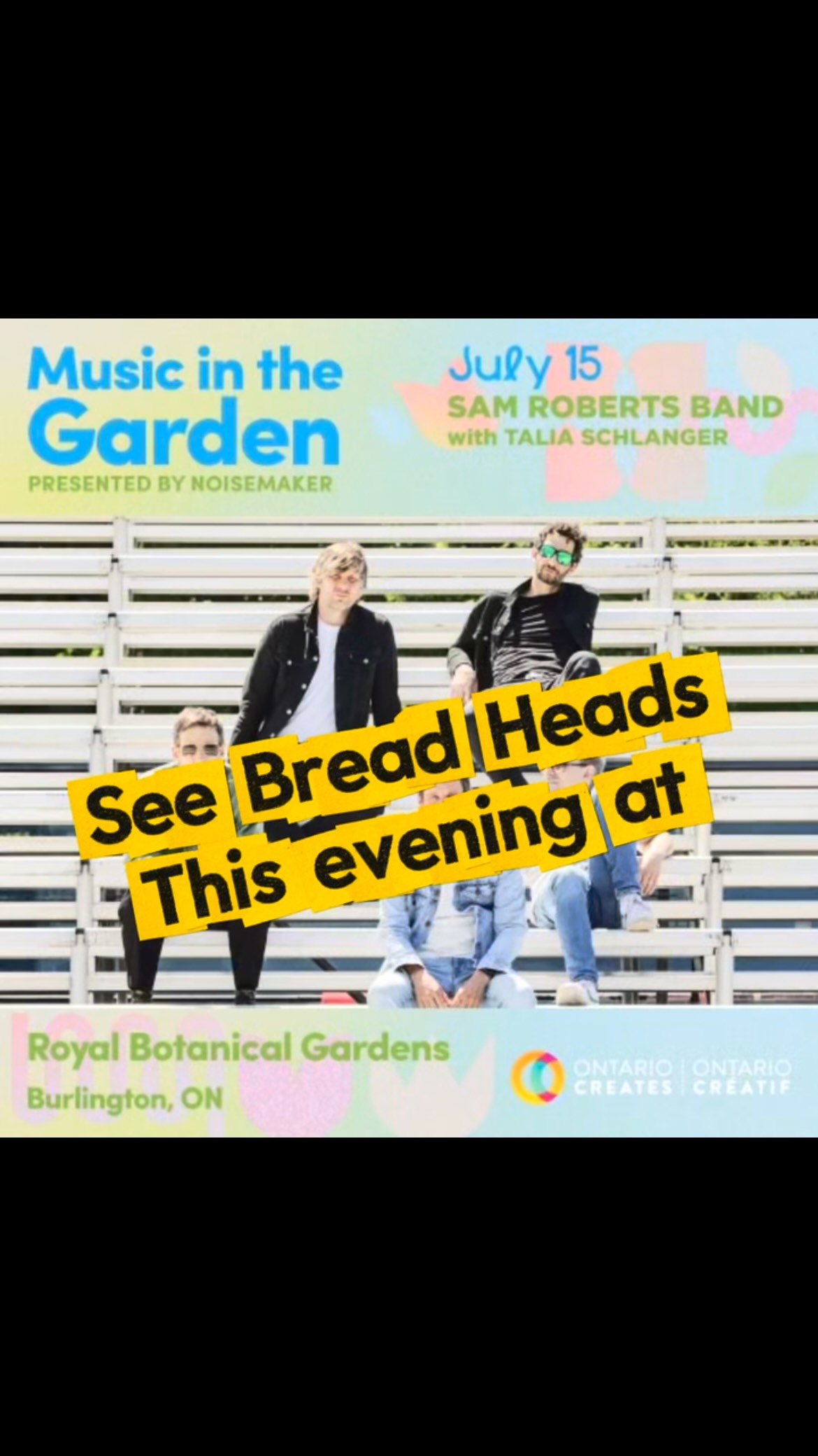 We’ll be set up @rbgcanada this evening for the @samrobertsband show. Doors at 6.30. It’s a cool venue for a hot show!