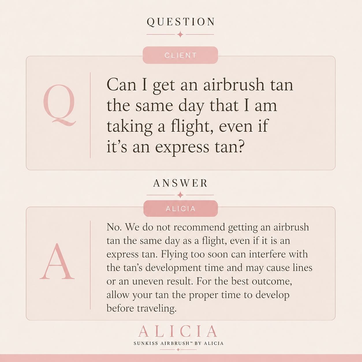 #AirbrushTan #ExpressSprayTan #SprayTanTips #SprayTanAftercare #NaturalLookingTan #CustomSprayTan #LuxurySprayTan #LongIslandSprayTan #WoodburyNY #SunkissAirbrushByAlicia