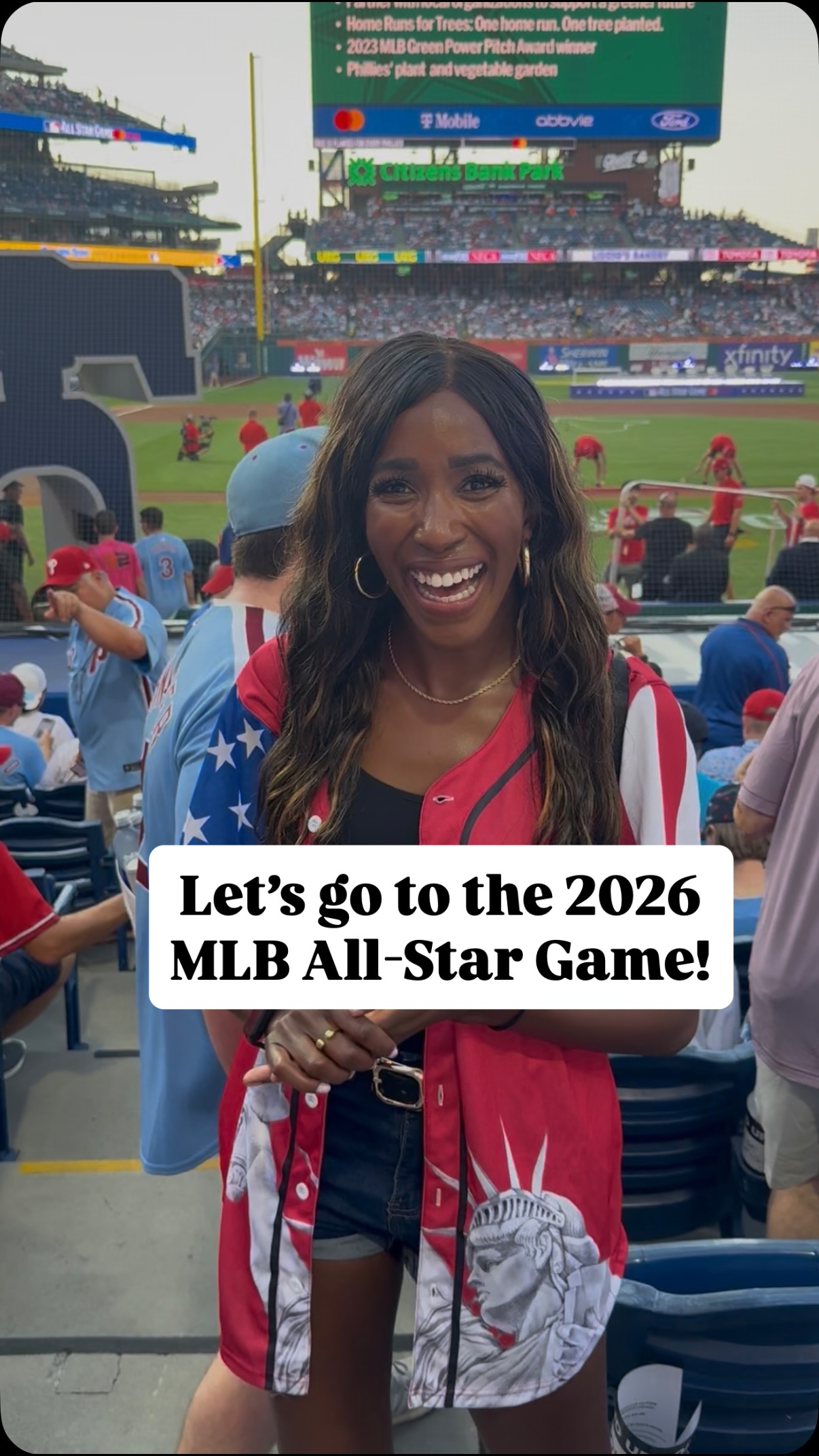 Core memory unlocked. ⚾✨
My first MLB All-Star Game—and what an experience.
From the atmosphere and the history to the fans, the energy, and the moments that make sports so special, I loved soaking it all in right here in Philadelphia.
Another unforgettable first in a summer I’ll never forget. ❤️
Here’s a little behind the scenes from an incredible night.
#MLBAllStar #MLBAllStarGame #AllStarWeek #PA2026 #Baseball